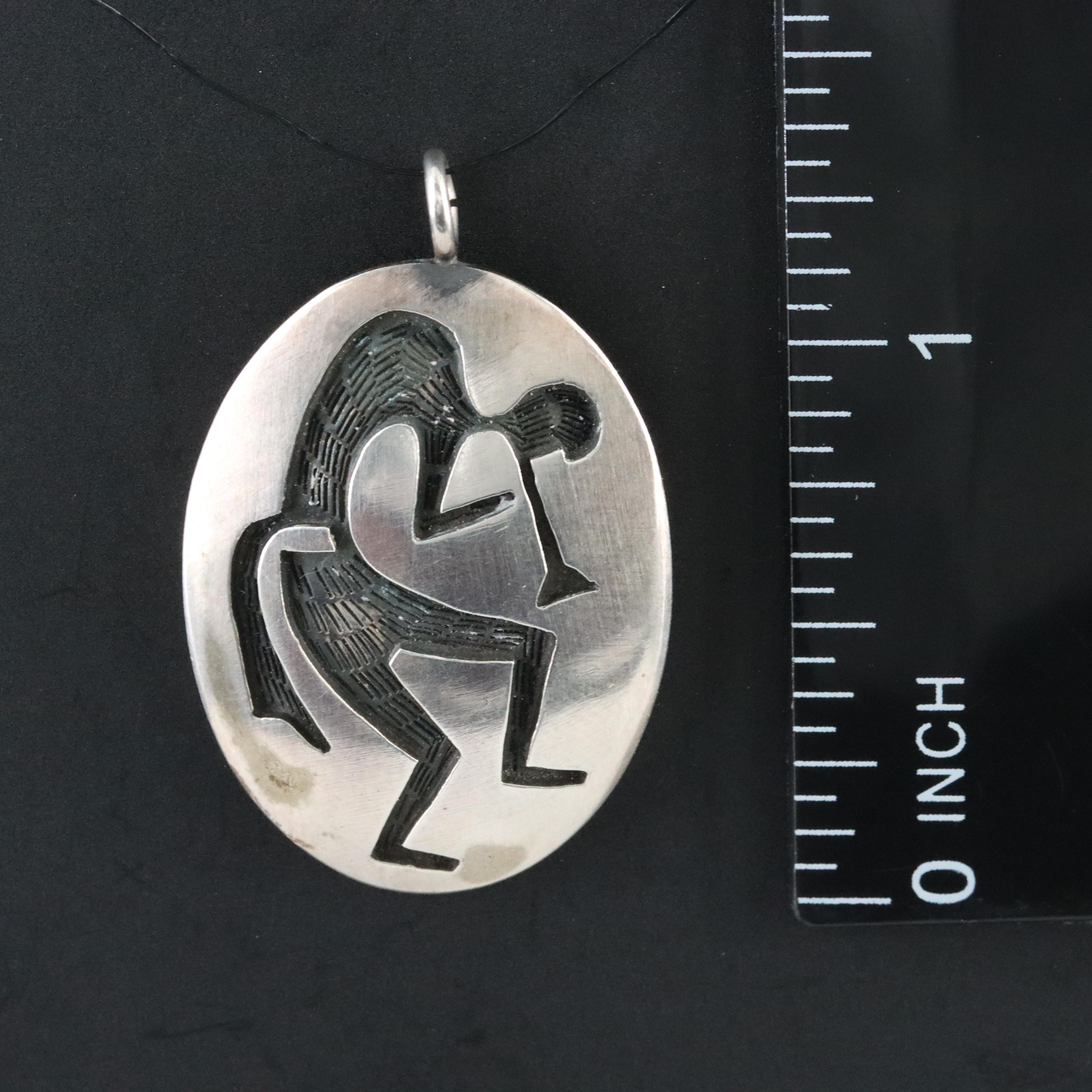 Southwestern Sterling Overlay Pendant