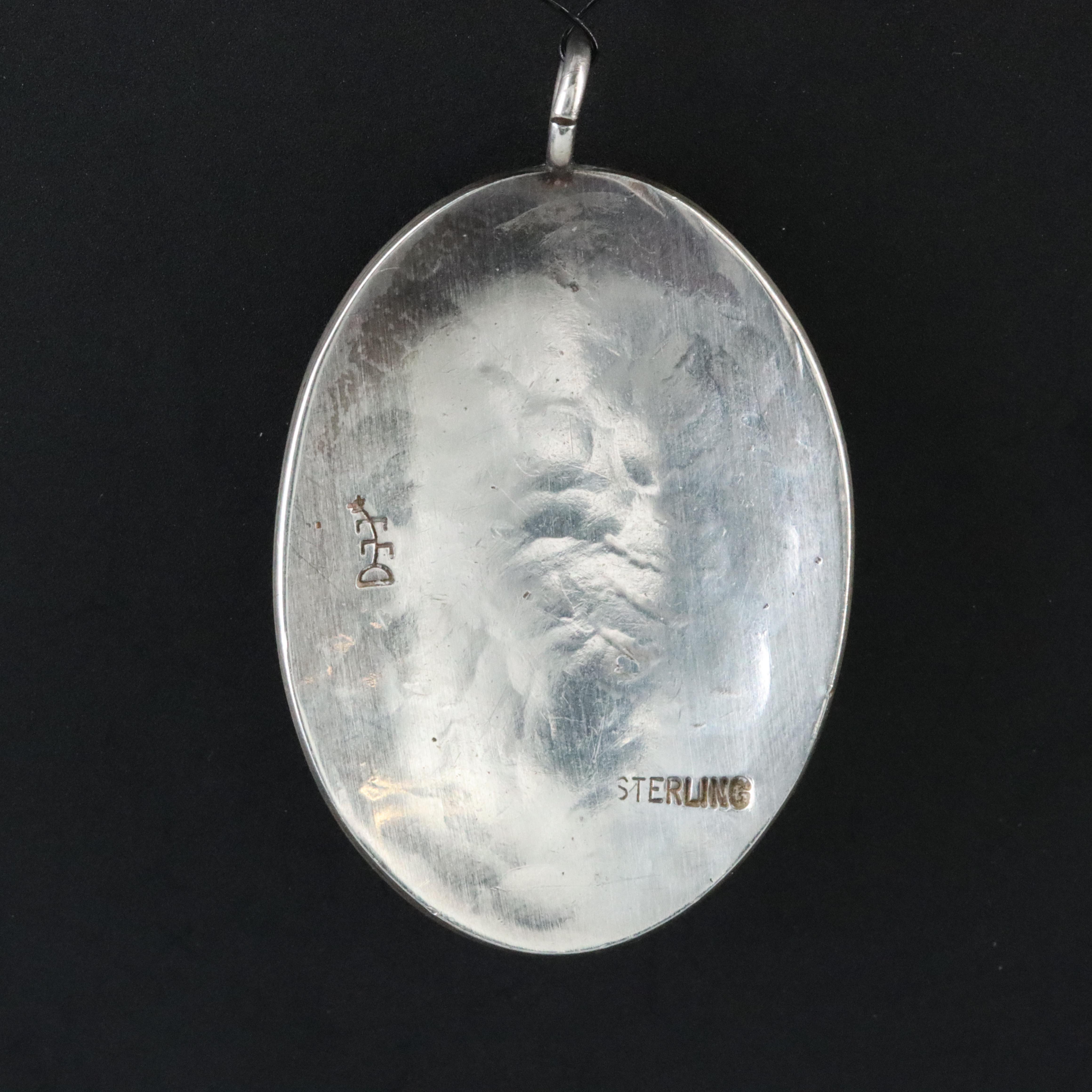 Southwestern Sterling Overlay Pendant