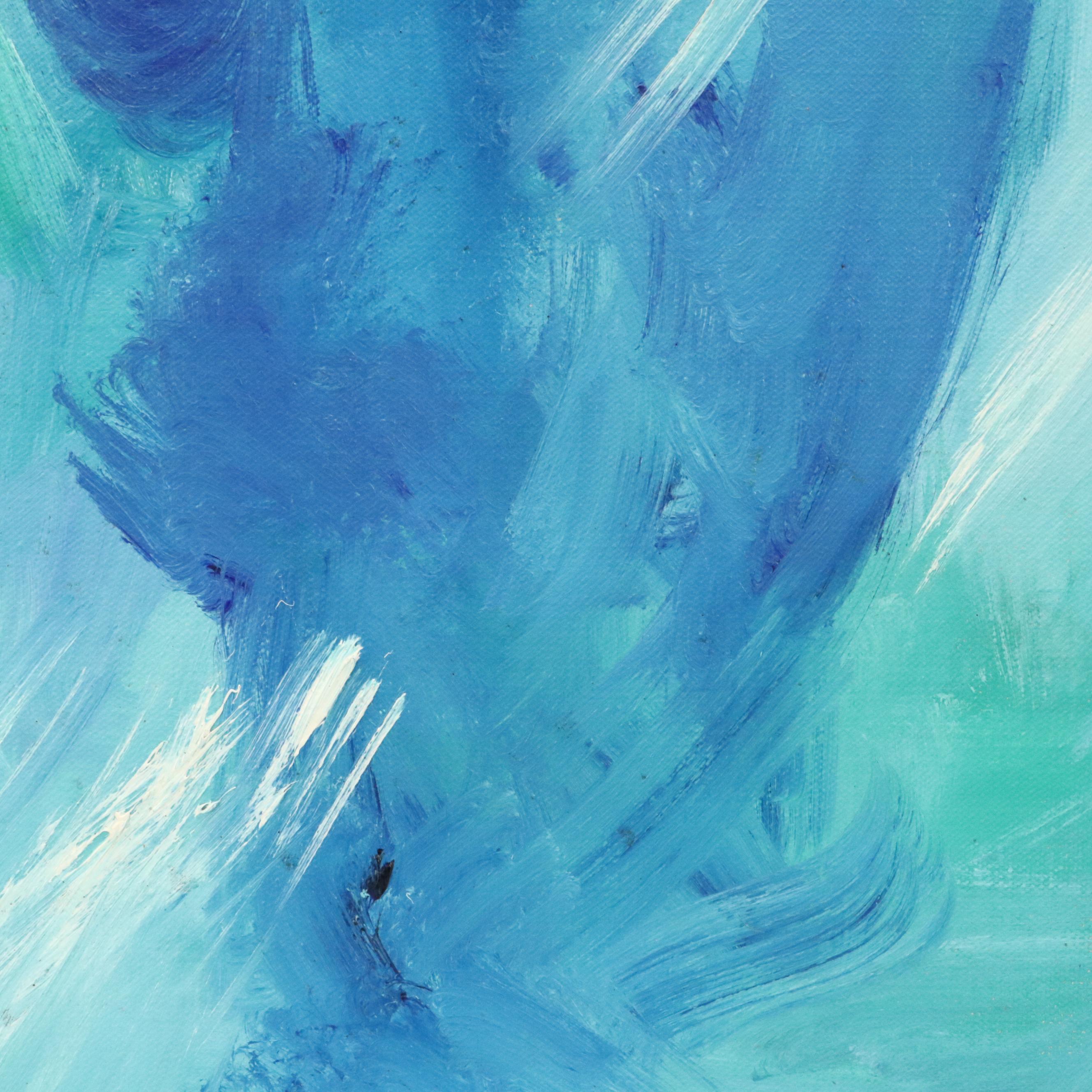 Mae Sibley Oil Painting "Walking in the Snow"