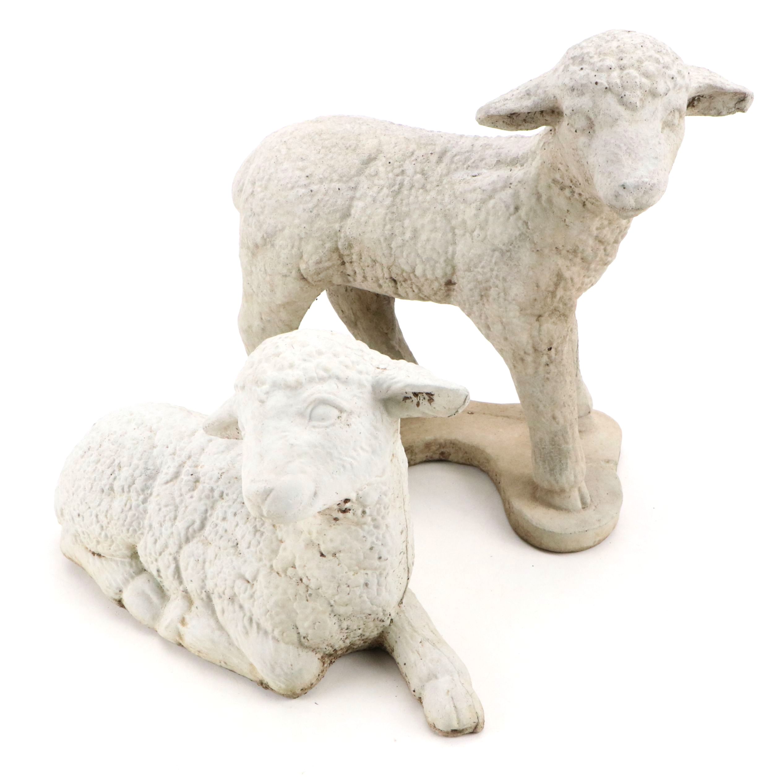 Recumbent and Standing Stone Sheep