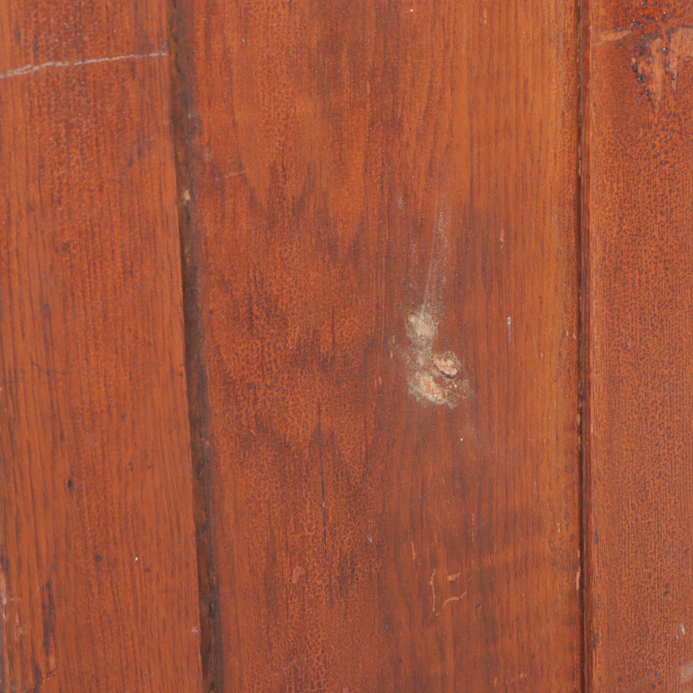 Antique Traditional Style Oak Display Cabinet