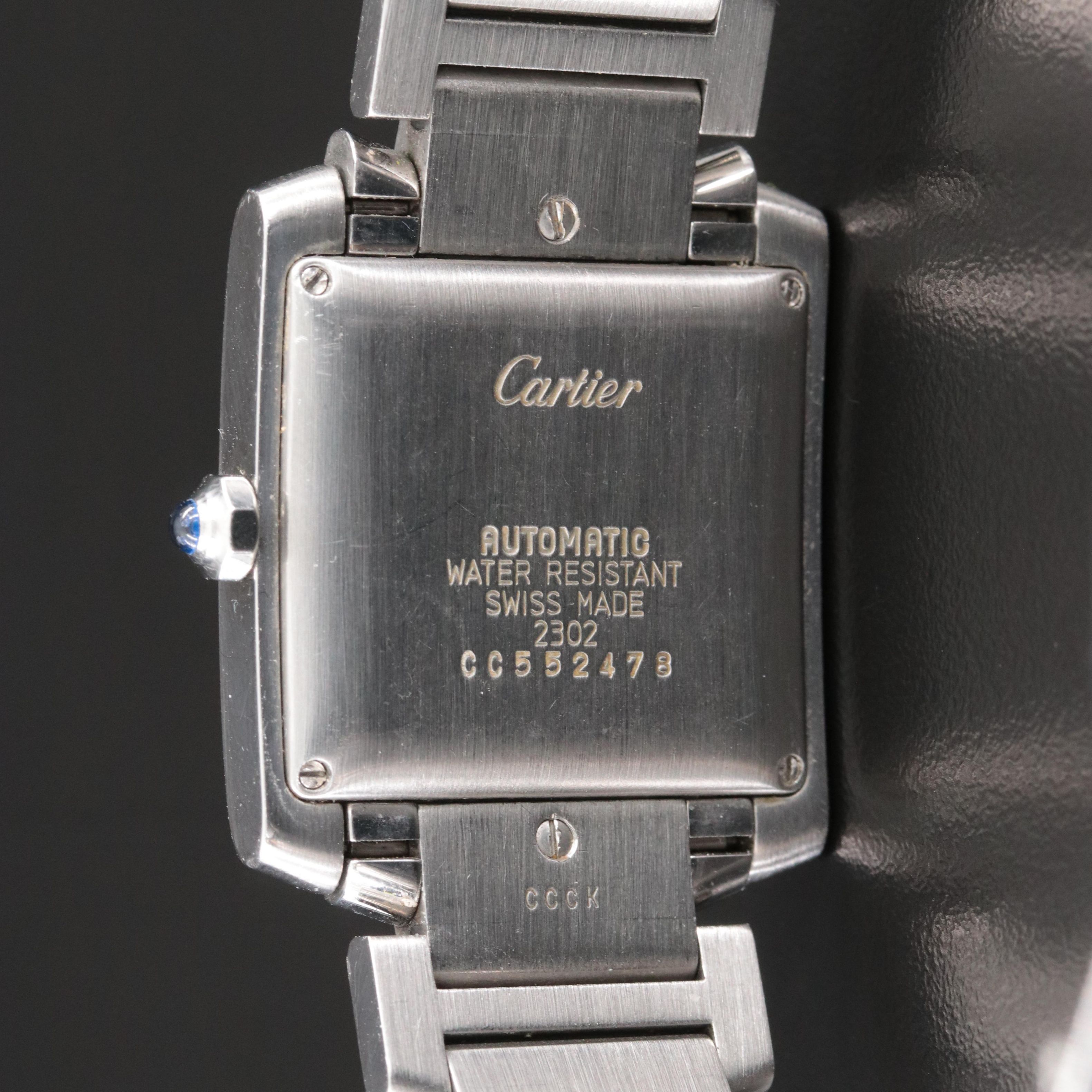 Cartier Tank Francaise Stainless Steel Automatic Date Watch
