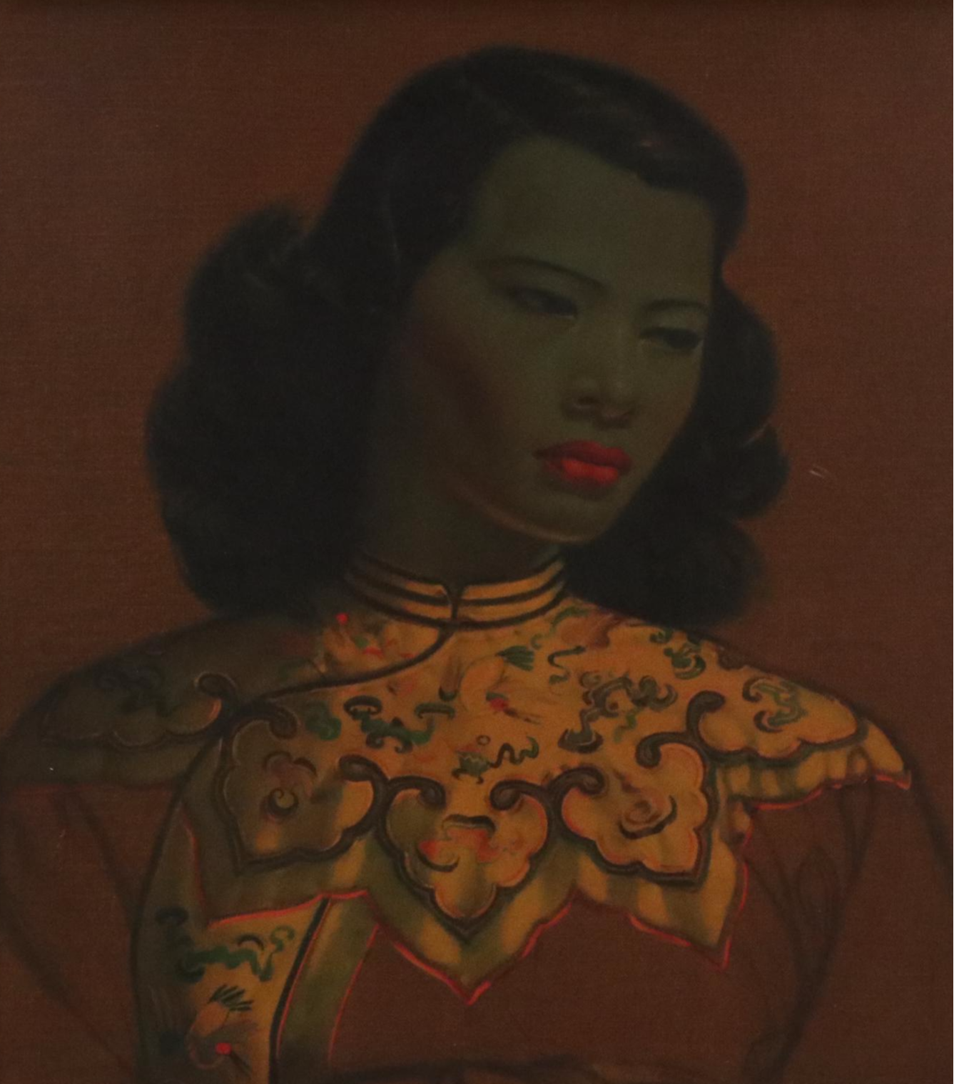 After Vladimir Grigoryevich Tretchikoff Offset Lithograph "The Chinese Woman"