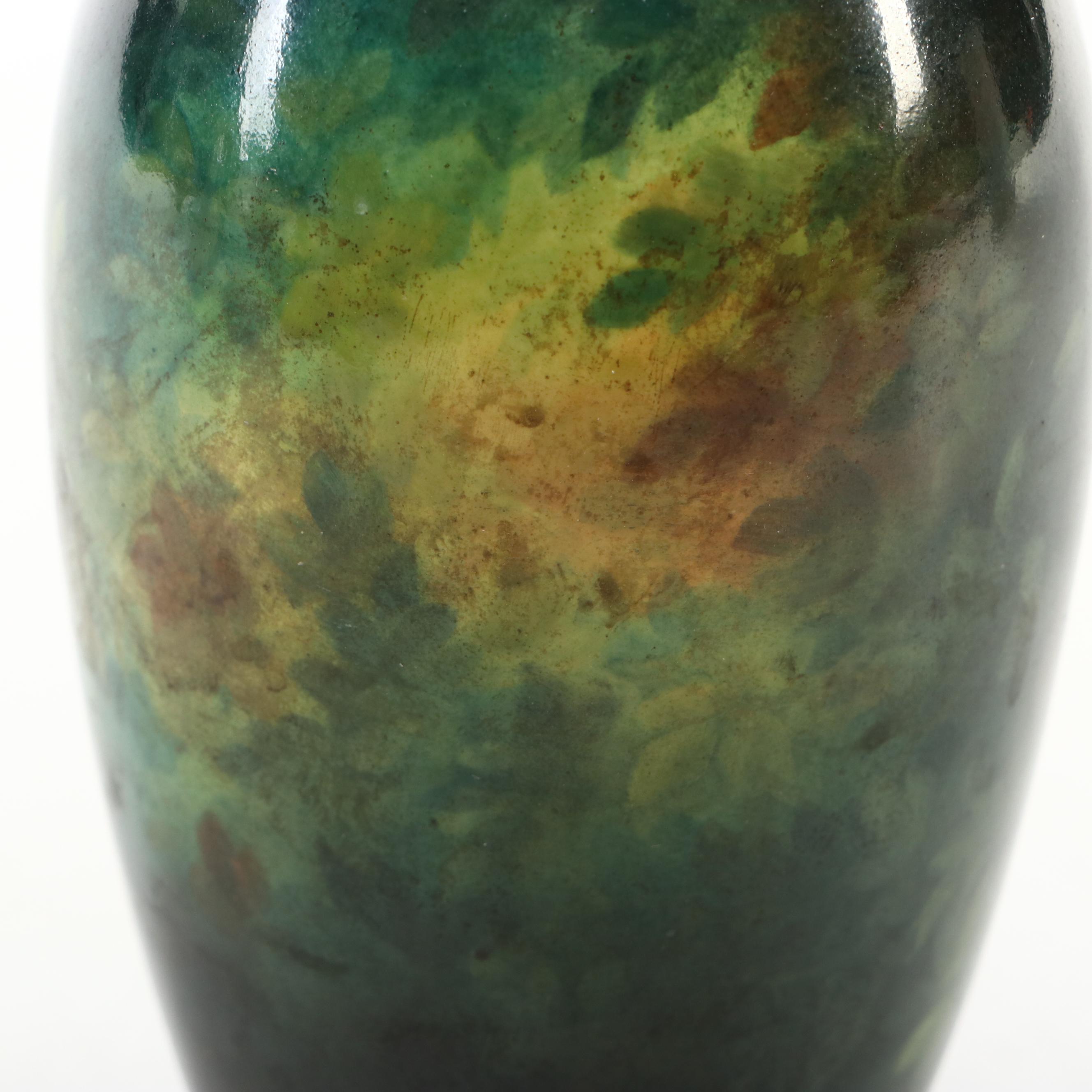 Royal Bonn German Hand-Painted Portrait Vase, Late 19th Century