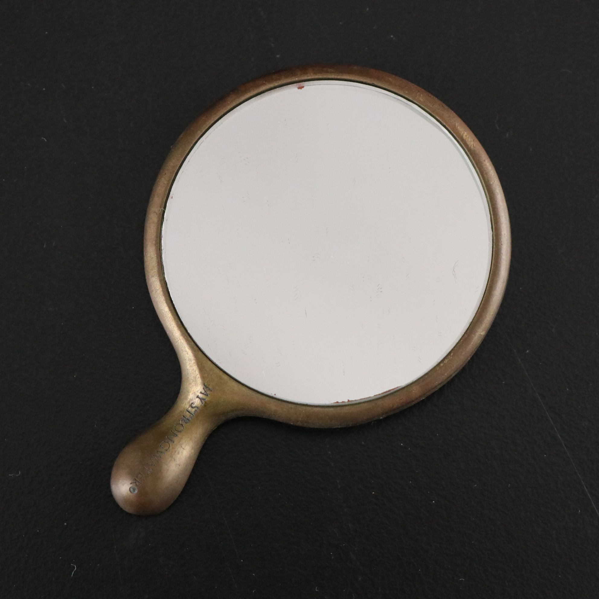 Jay Strongwate Enameled Mini Mirror with Repoussé Jewelry Box