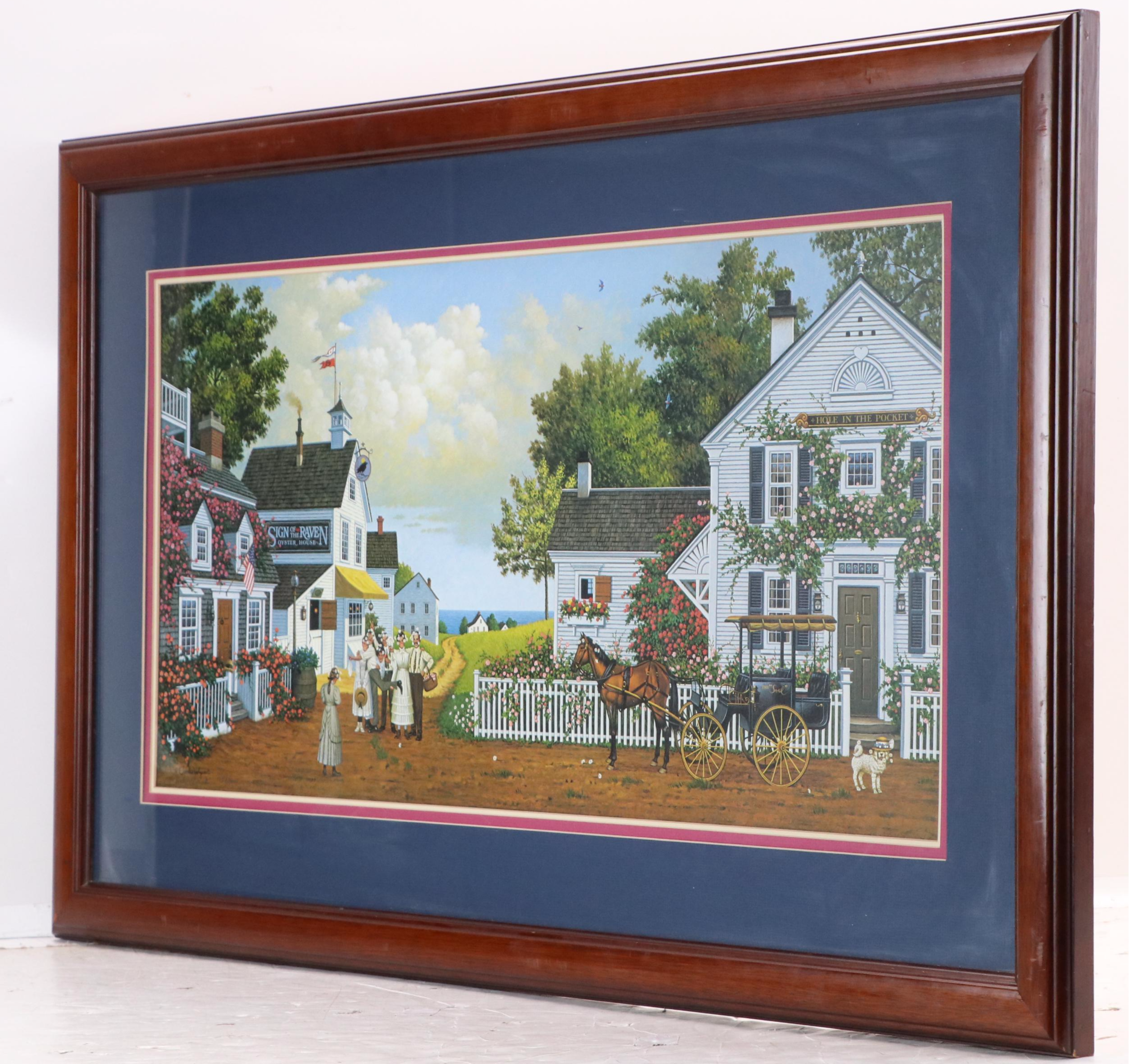 Charles Wysocki Offset Lithograph "Fun Lovin' Silly Folks," 1989