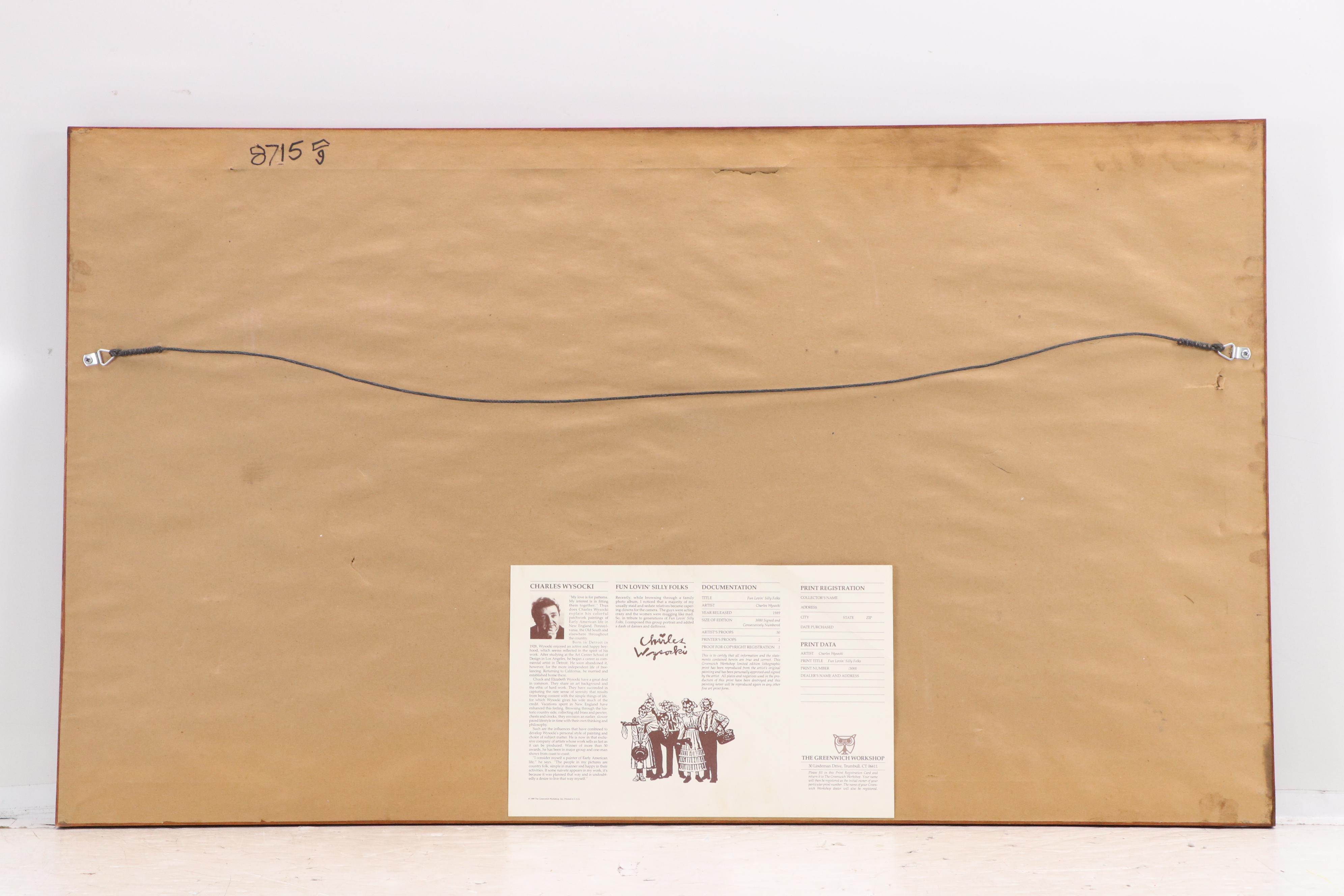 Charles Wysocki Offset Lithograph "Fun Lovin' Silly Folks," 1989