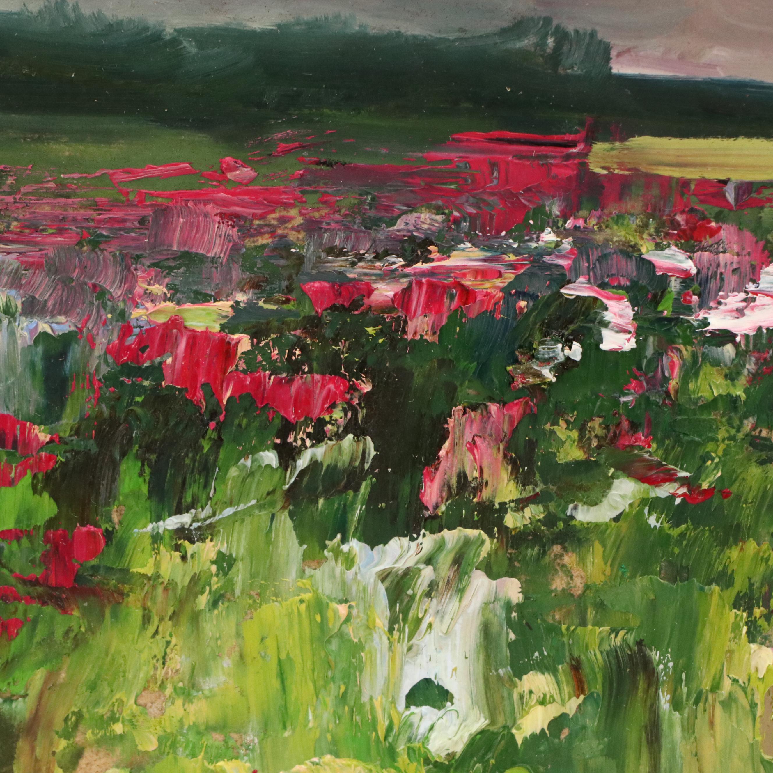 Natalia Demenko Oil Painting of Field of Wildflowers, Circa 2025