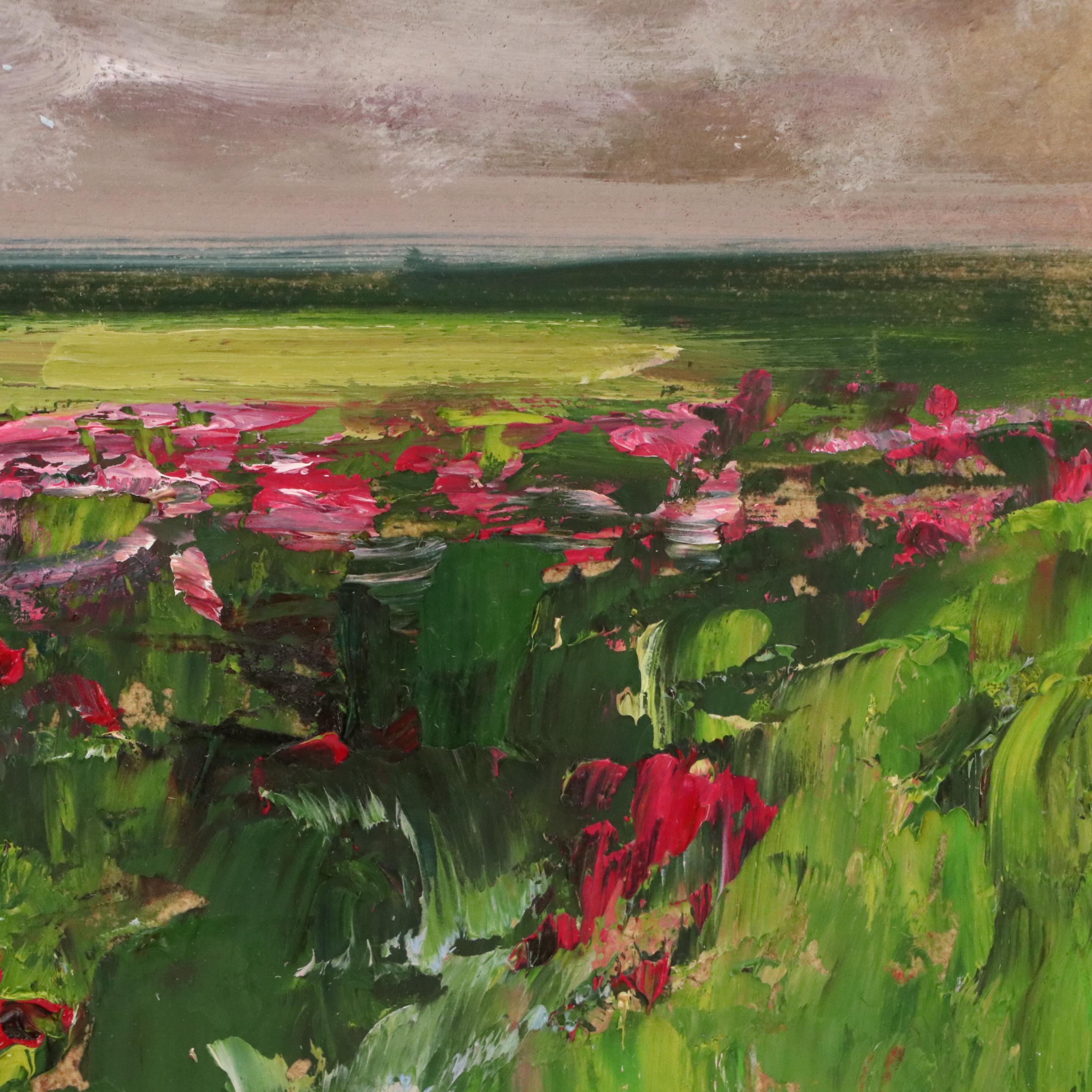Natalia Demenko Oil Painting of Field of Wildflowers, Circa 2025