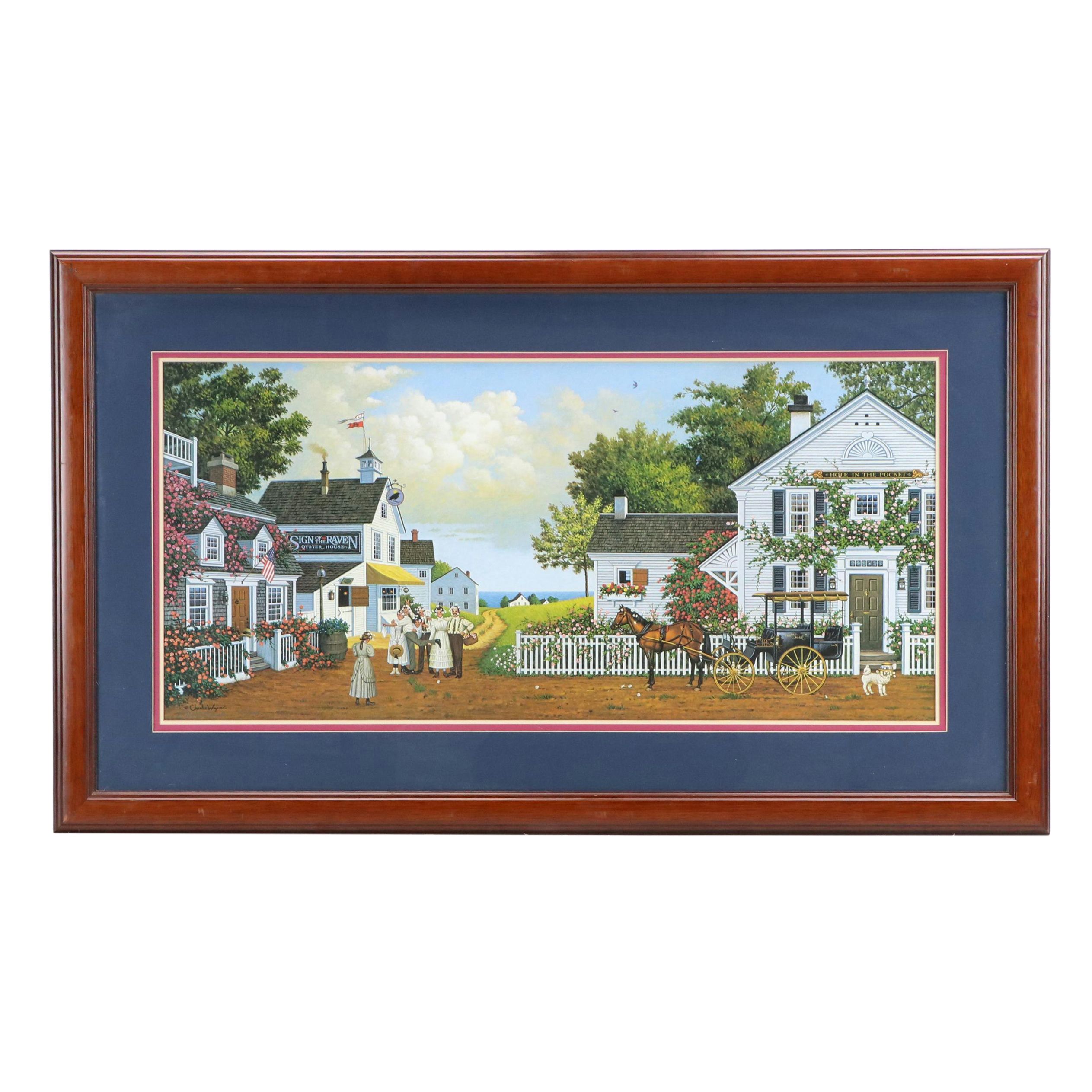 Charles Wysocki Offset Lithograph "Fun Lovin' Silly Folks," 1989