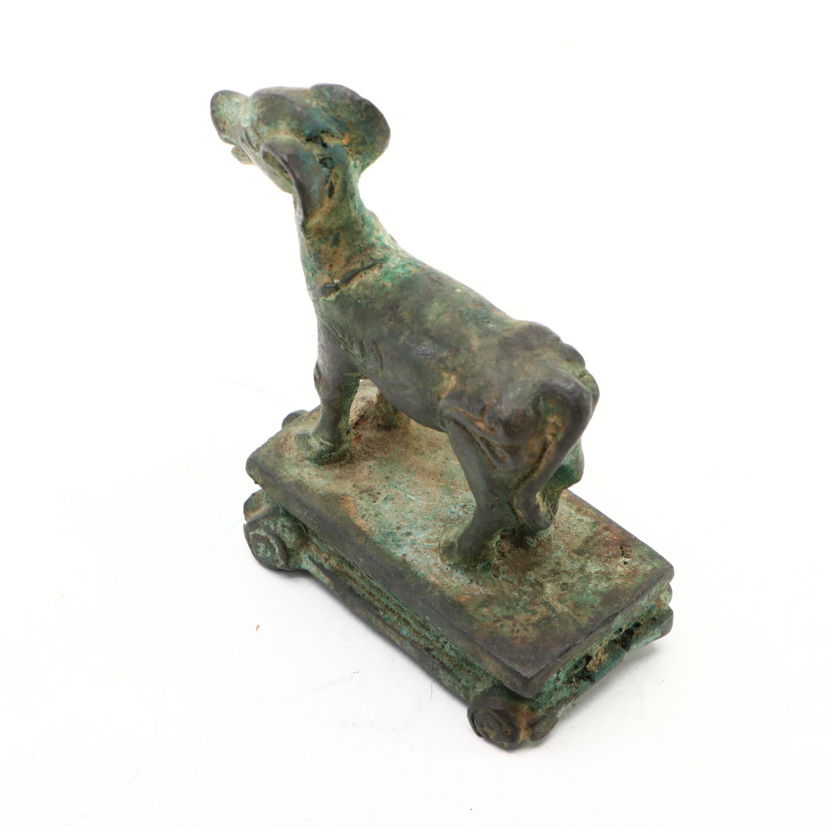 Cast Metal Hellhound Figurine