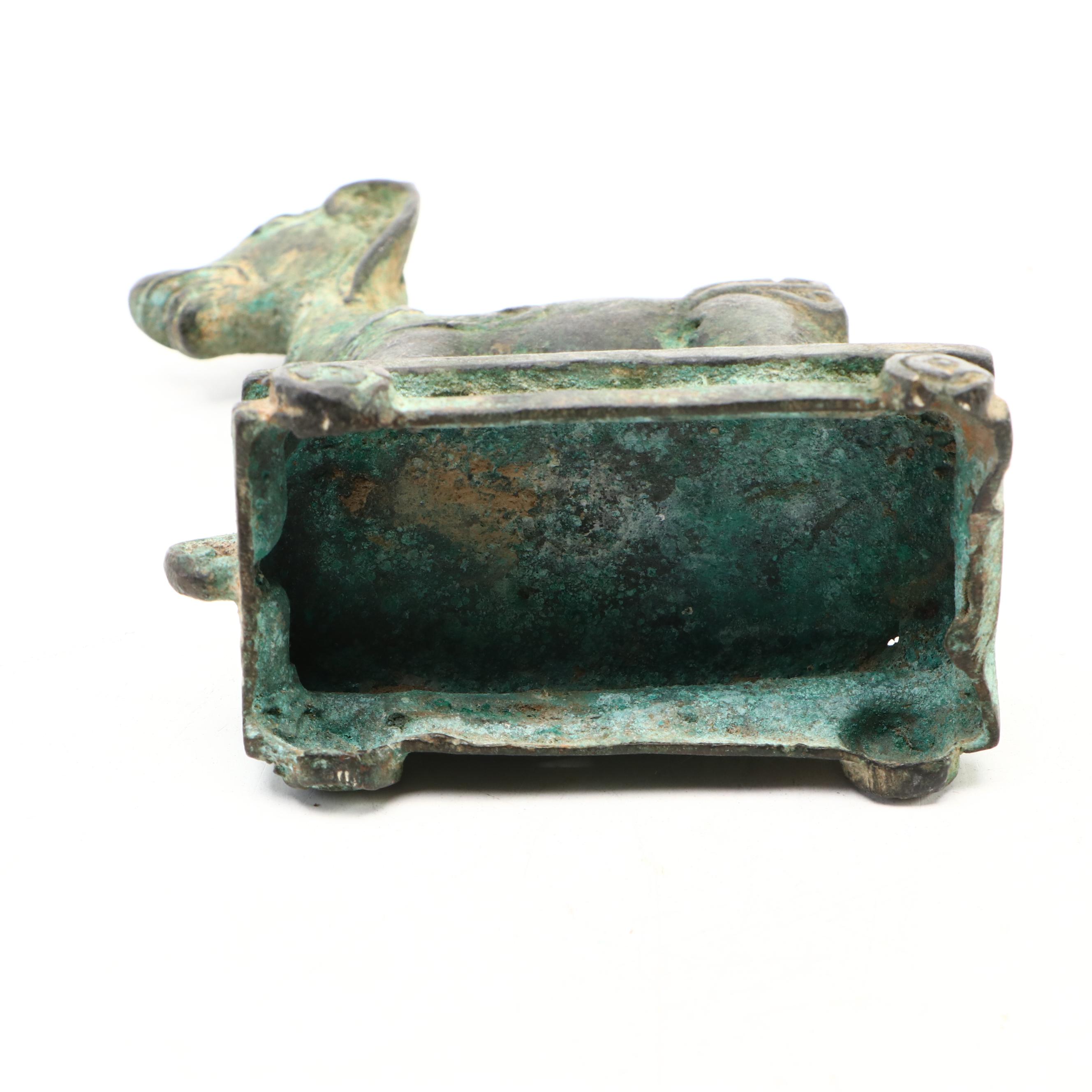 Cast Metal Hellhound Figurine