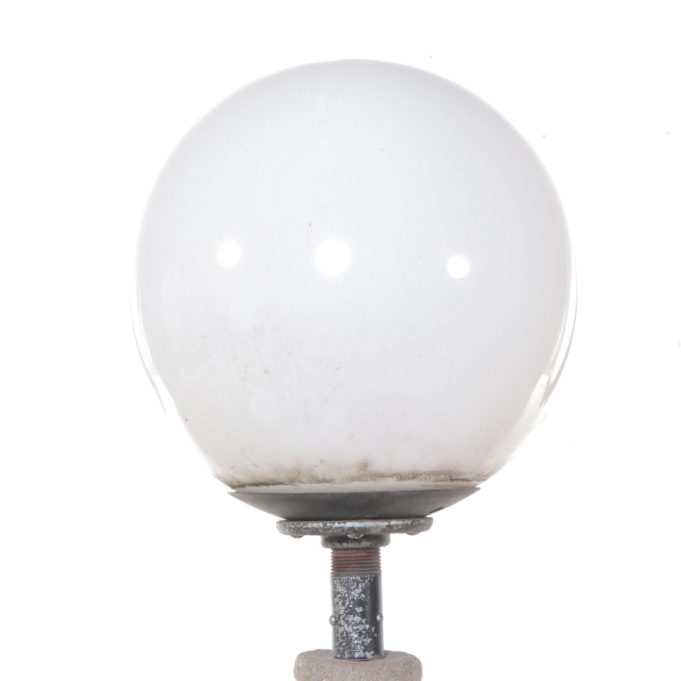 Monumental Neoclassical Nymph Figural Garden Lamp