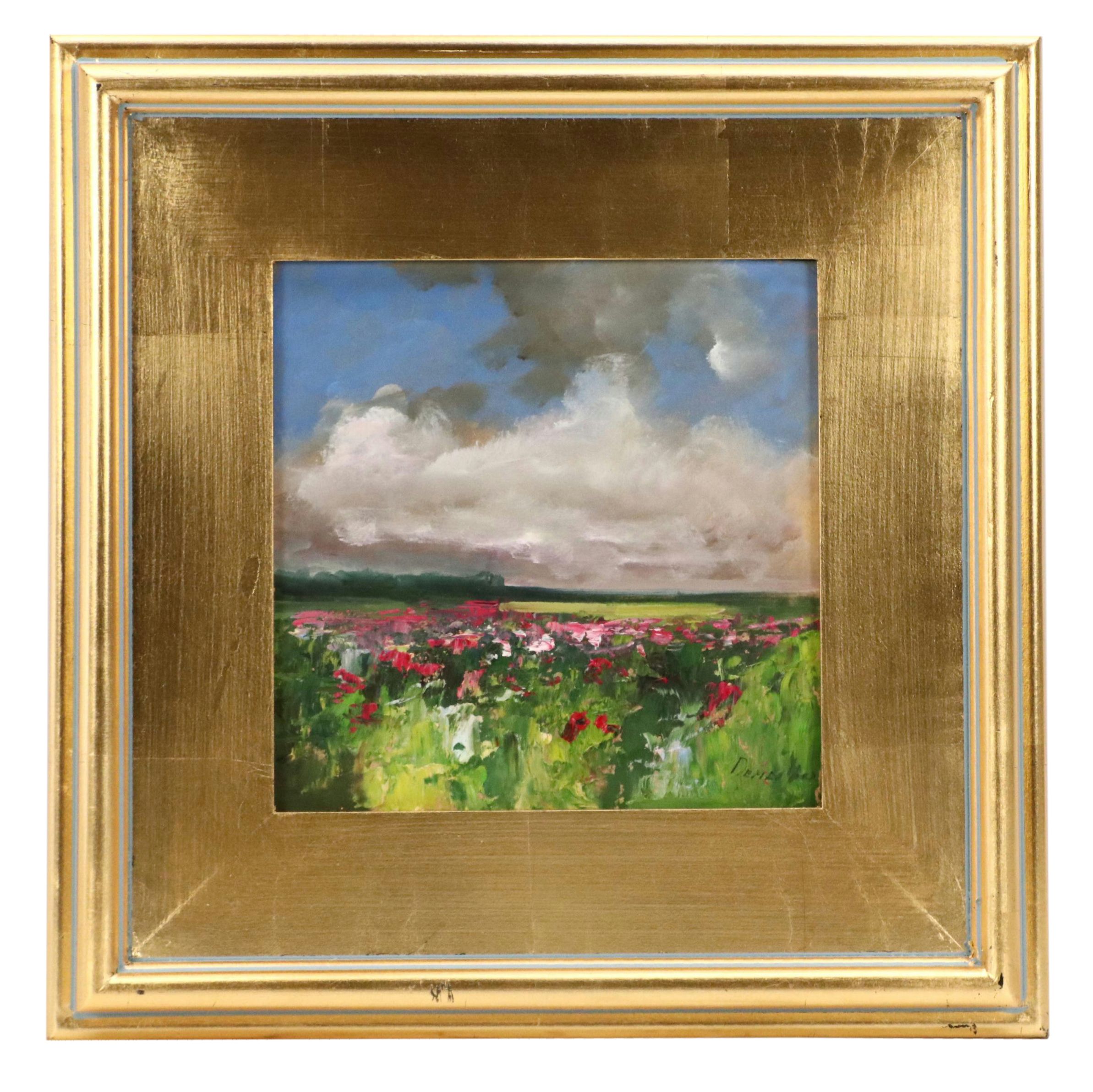 Natalia Demenko Oil Painting of Field of Wildflowers, Circa 2025