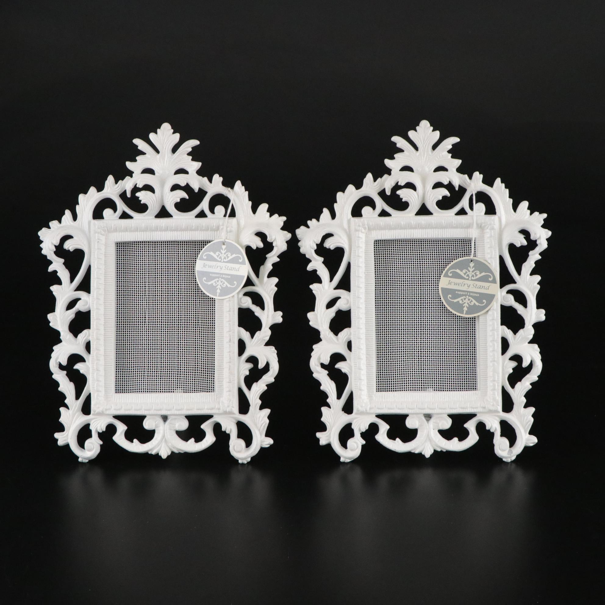 Pillivuyt Porcelain Baking Dish with Teapot, Bone Dishes, and Two Jewelry Stands