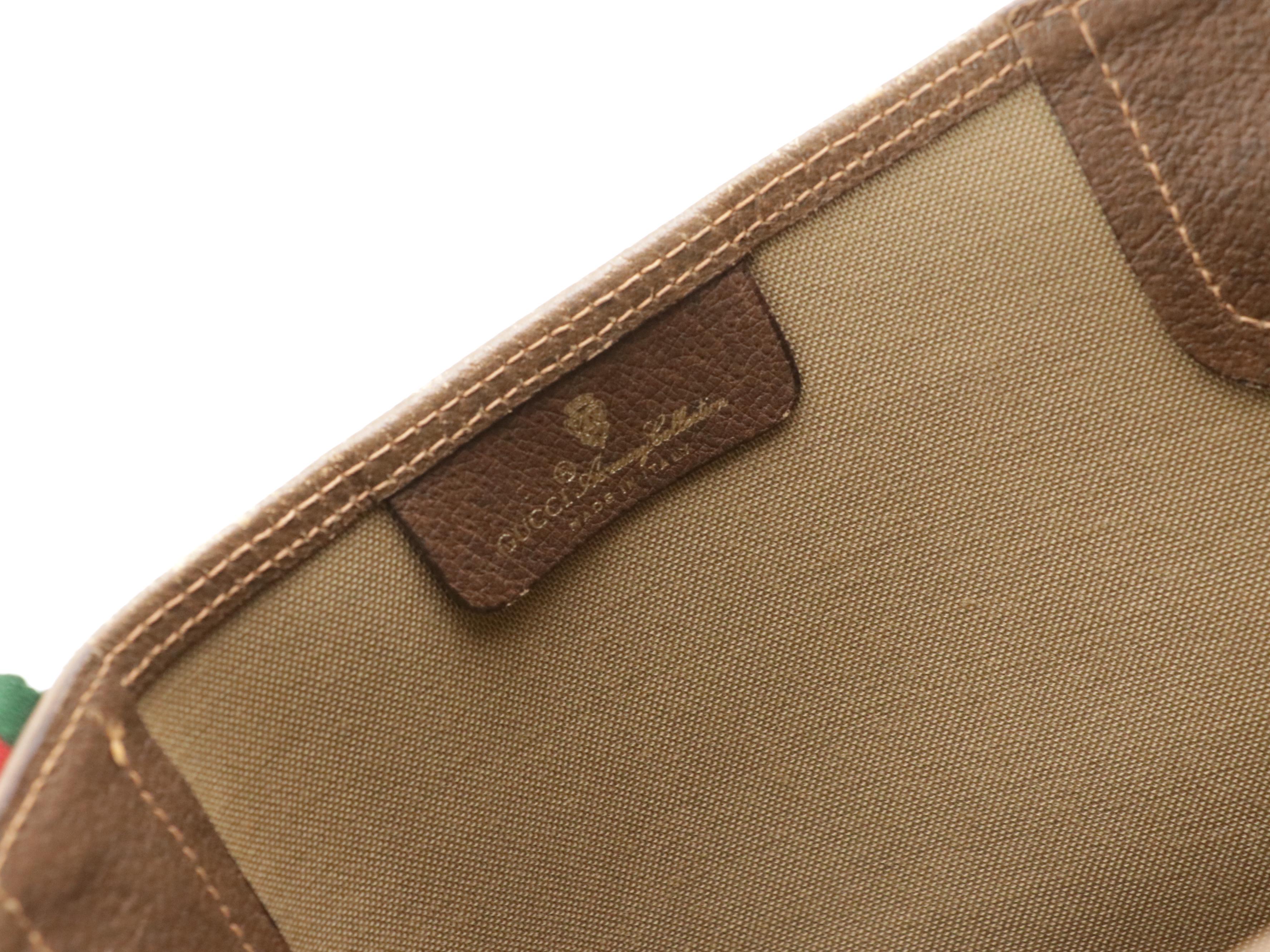 Gucci Accessory Collection Front Pocket Tote in GG Supreme Canvas, Leather & Web