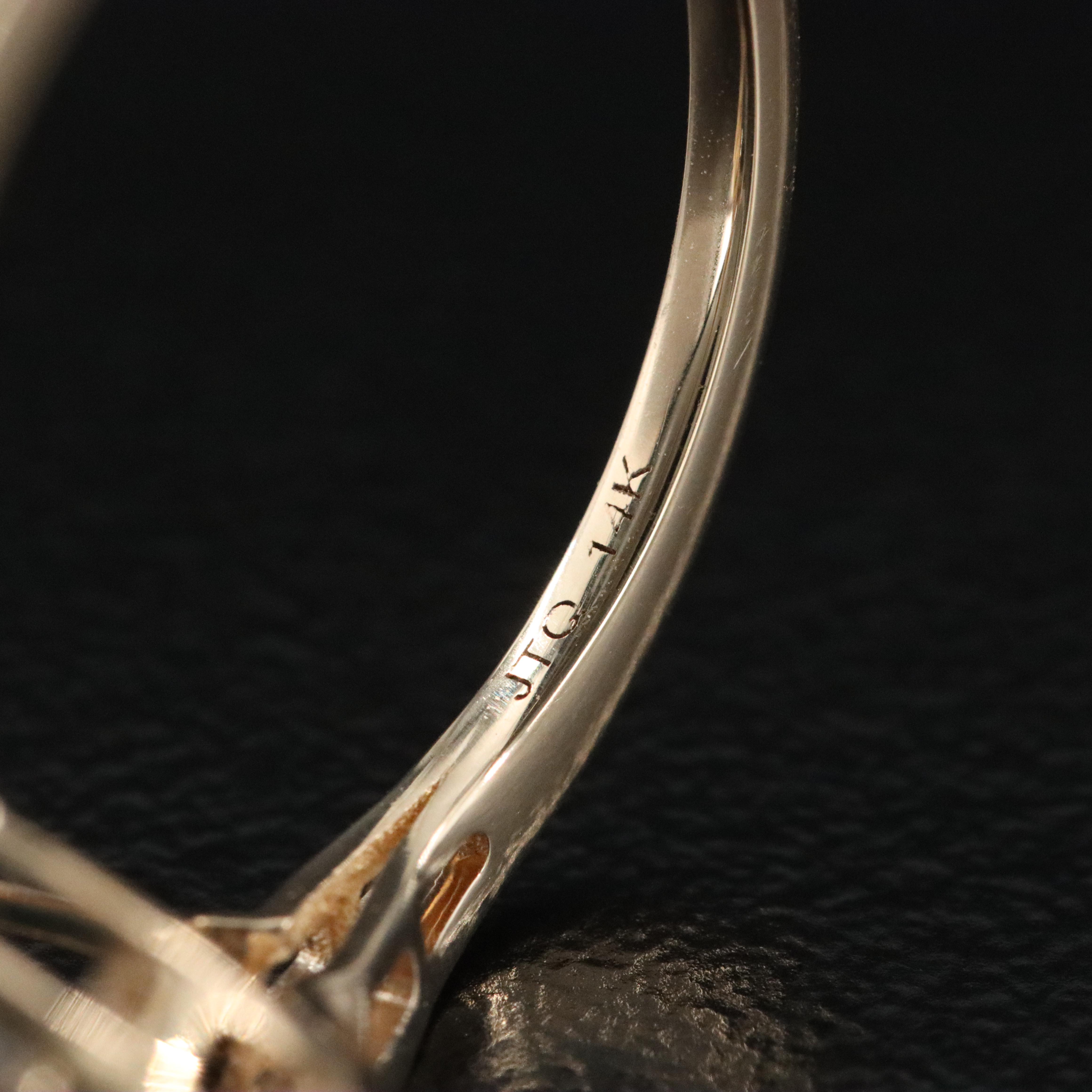 14K 1.80 CT Sapphire and White Sapphire Ring