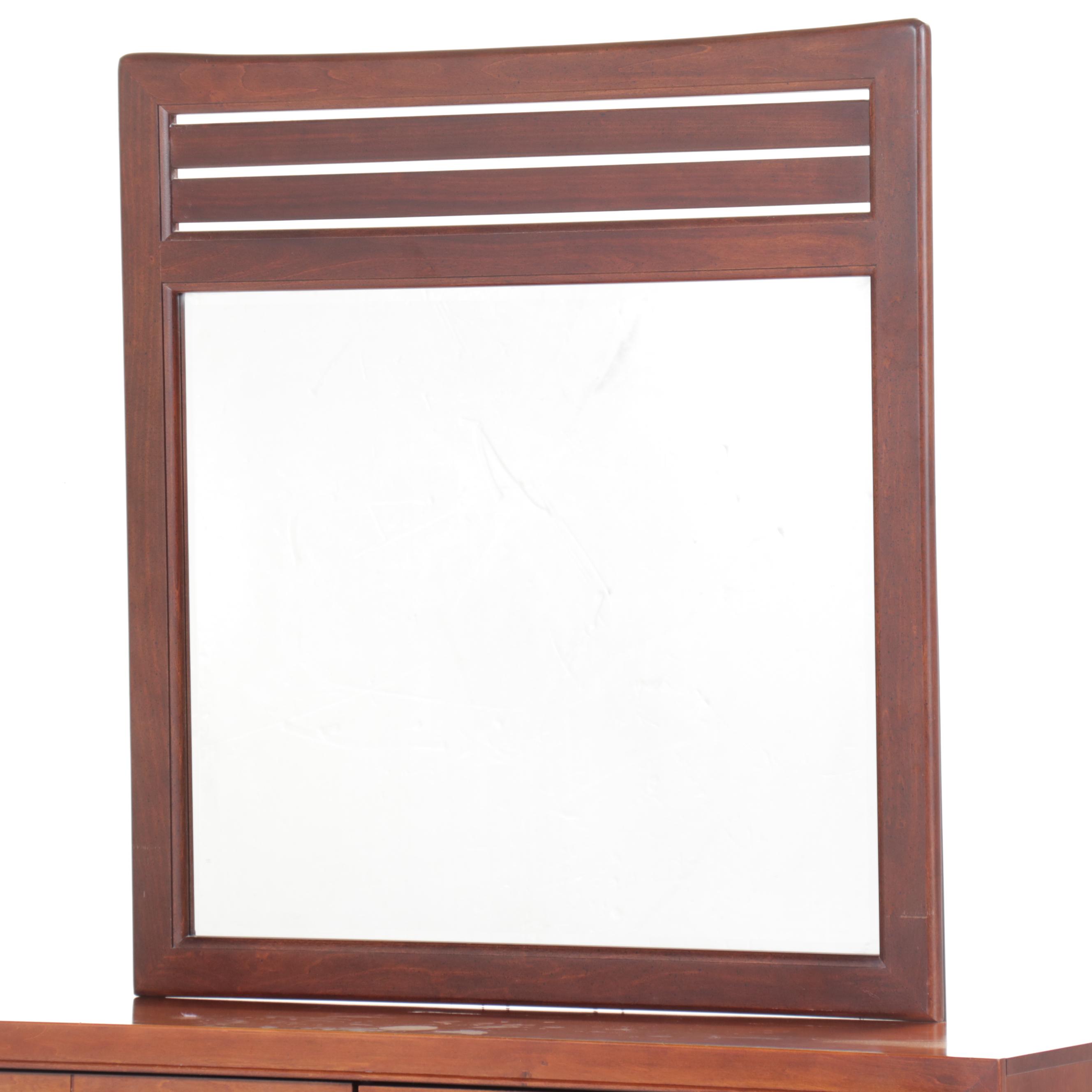 Bassett Furniture Contemporary Shaker Style Cherry Dresser