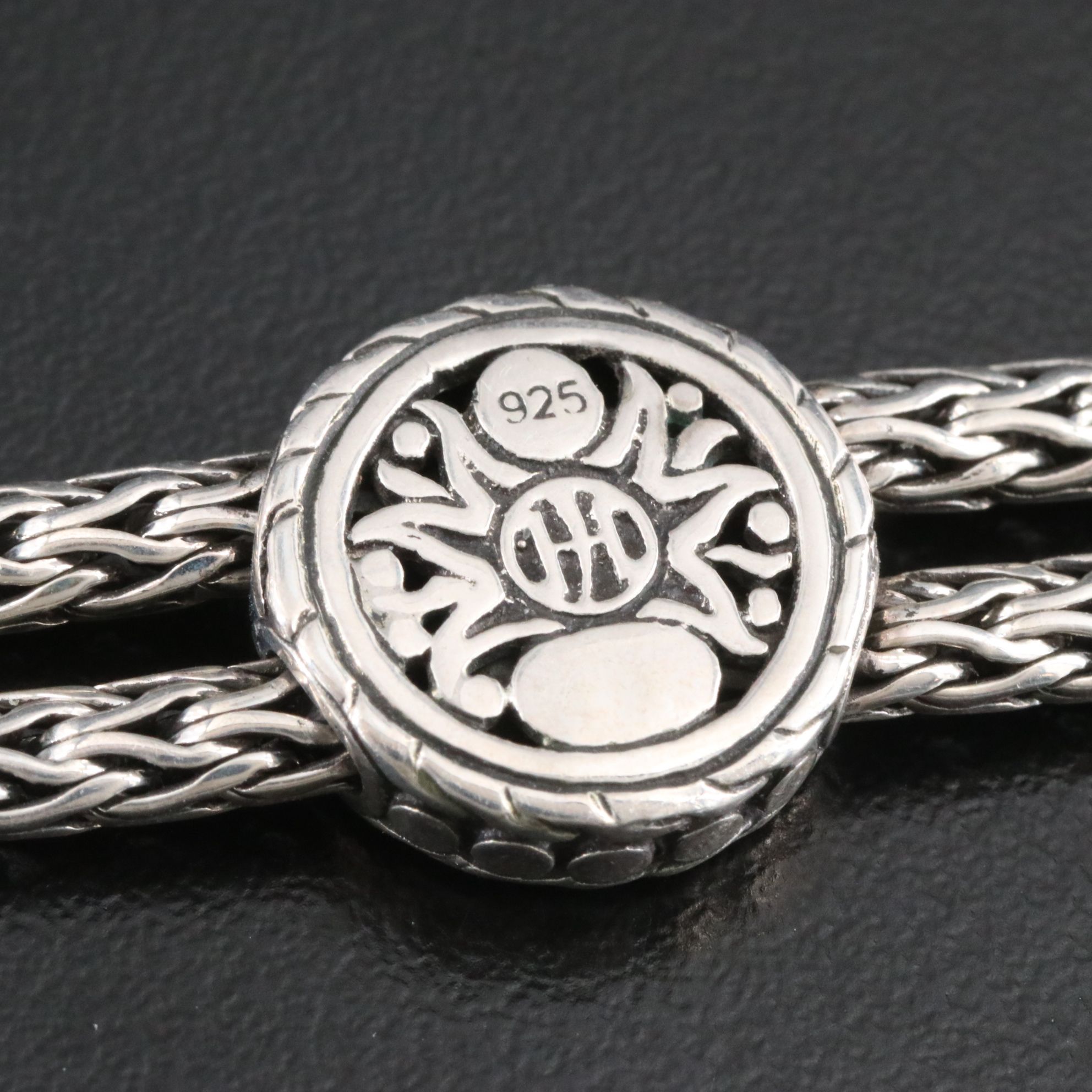 John Hardy Sterling Dot Disc Station Bracelet