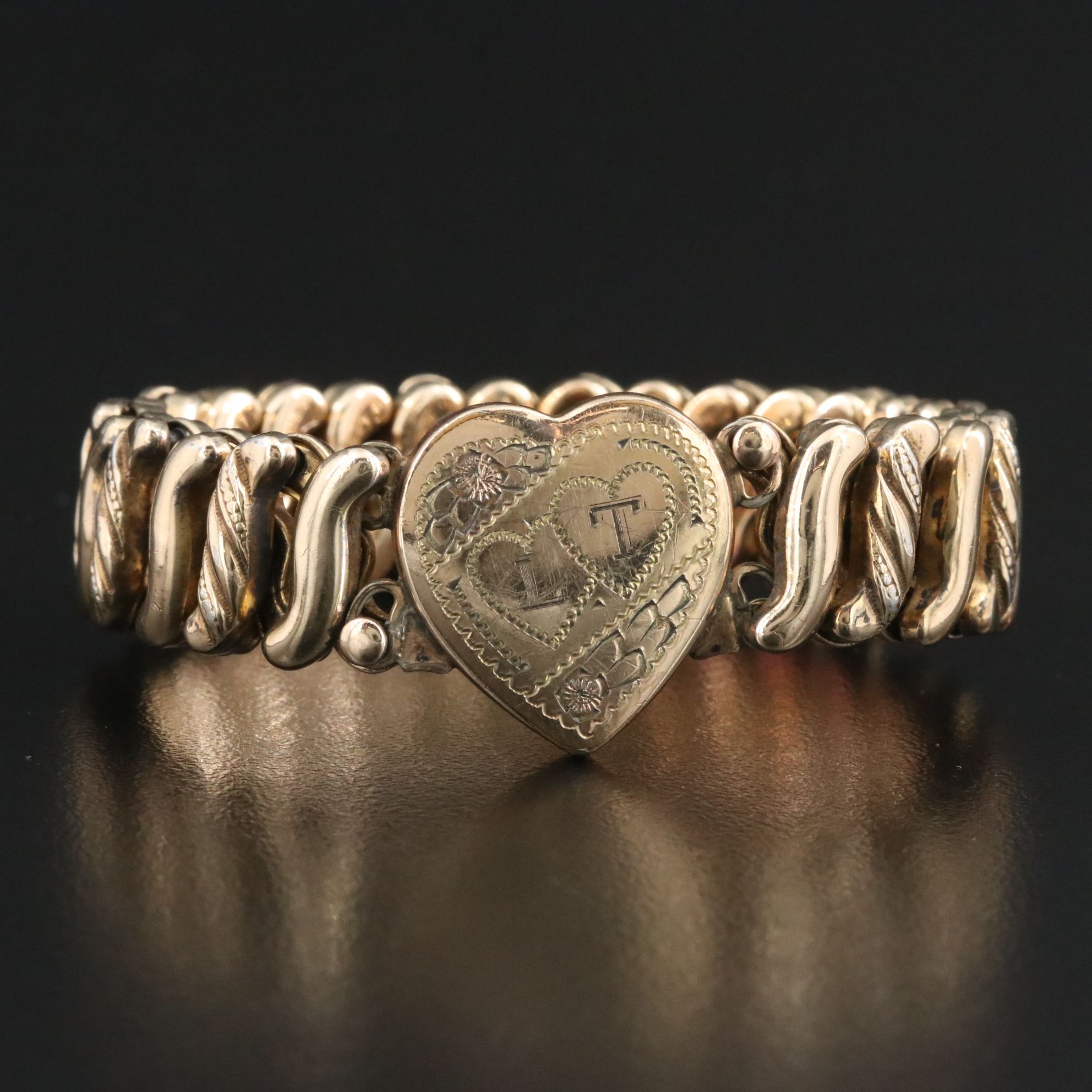 1920s D.F. Briggs Carmen Sweetheart Expansion Bracelet