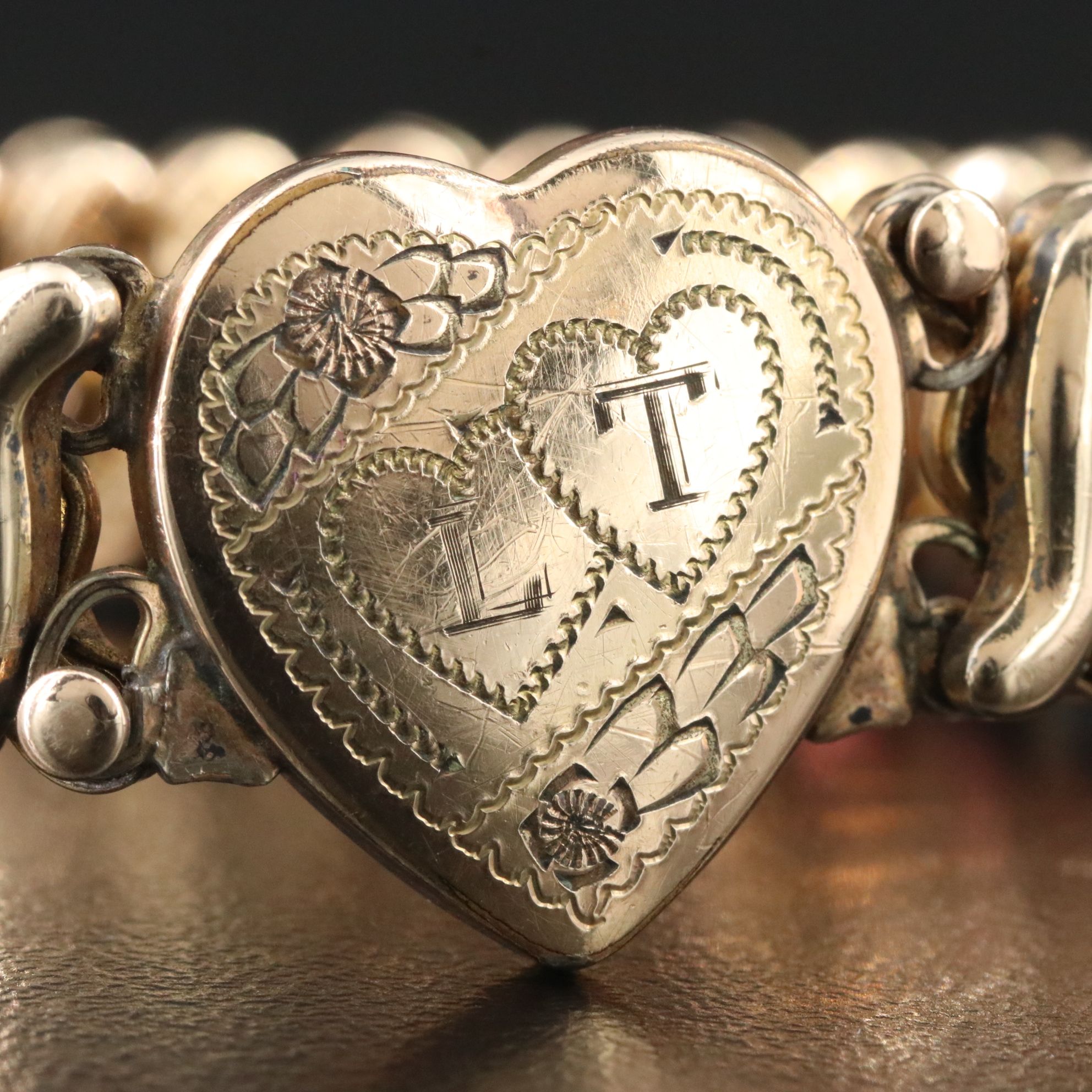 1920s D.F. Briggs Carmen Sweetheart Expansion Bracelet