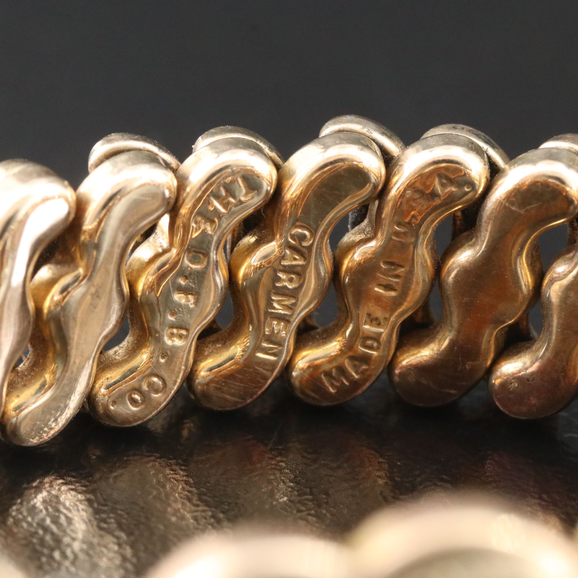 1920s D.F. Briggs Carmen Sweetheart Expansion Bracelet