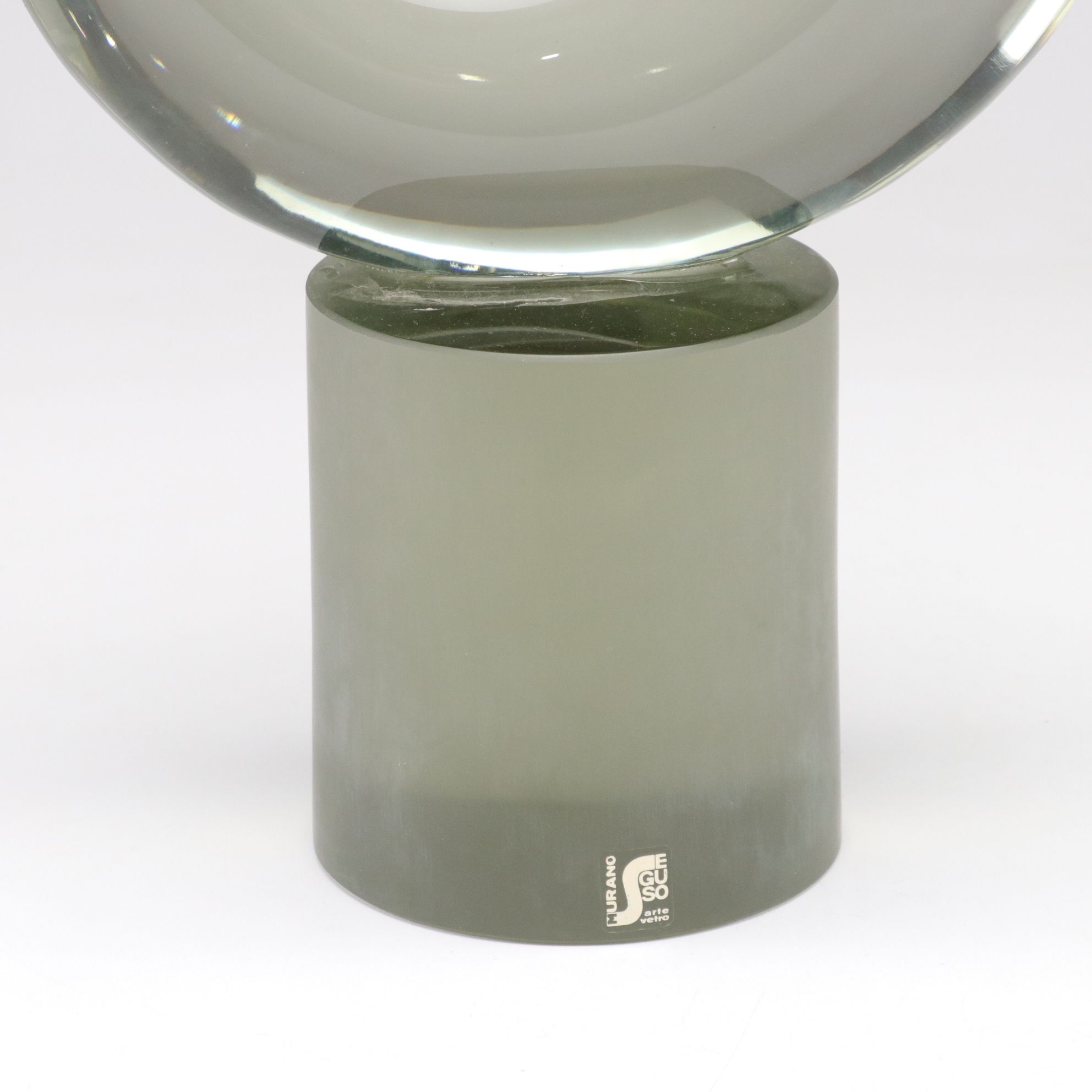 Seguso Vetri d'Arte Murano Glass Spiral Sculpture, Mid to Late 20th Century