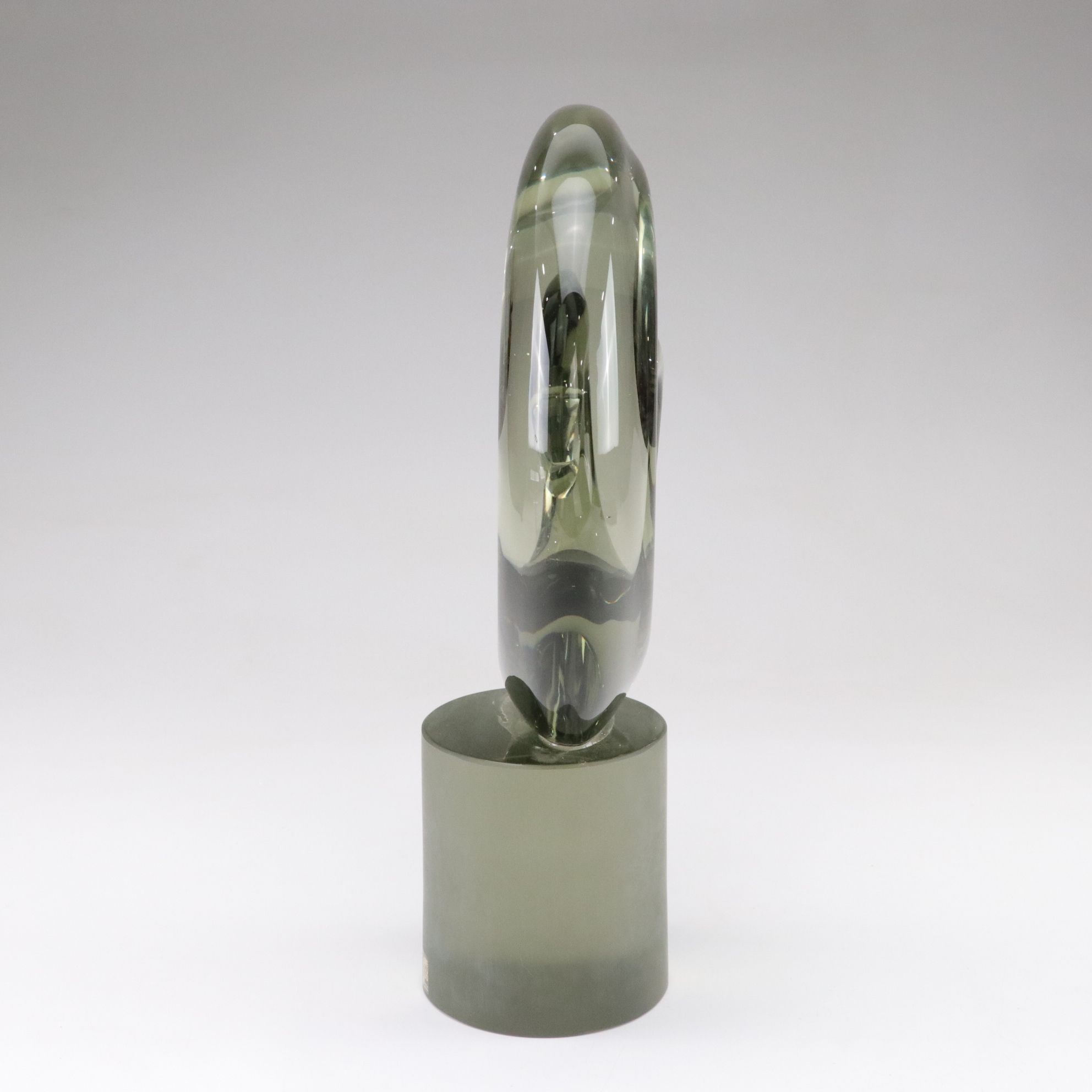 Seguso Vetri d'Arte Murano Glass Spiral Sculpture, Mid to Late 20th Century