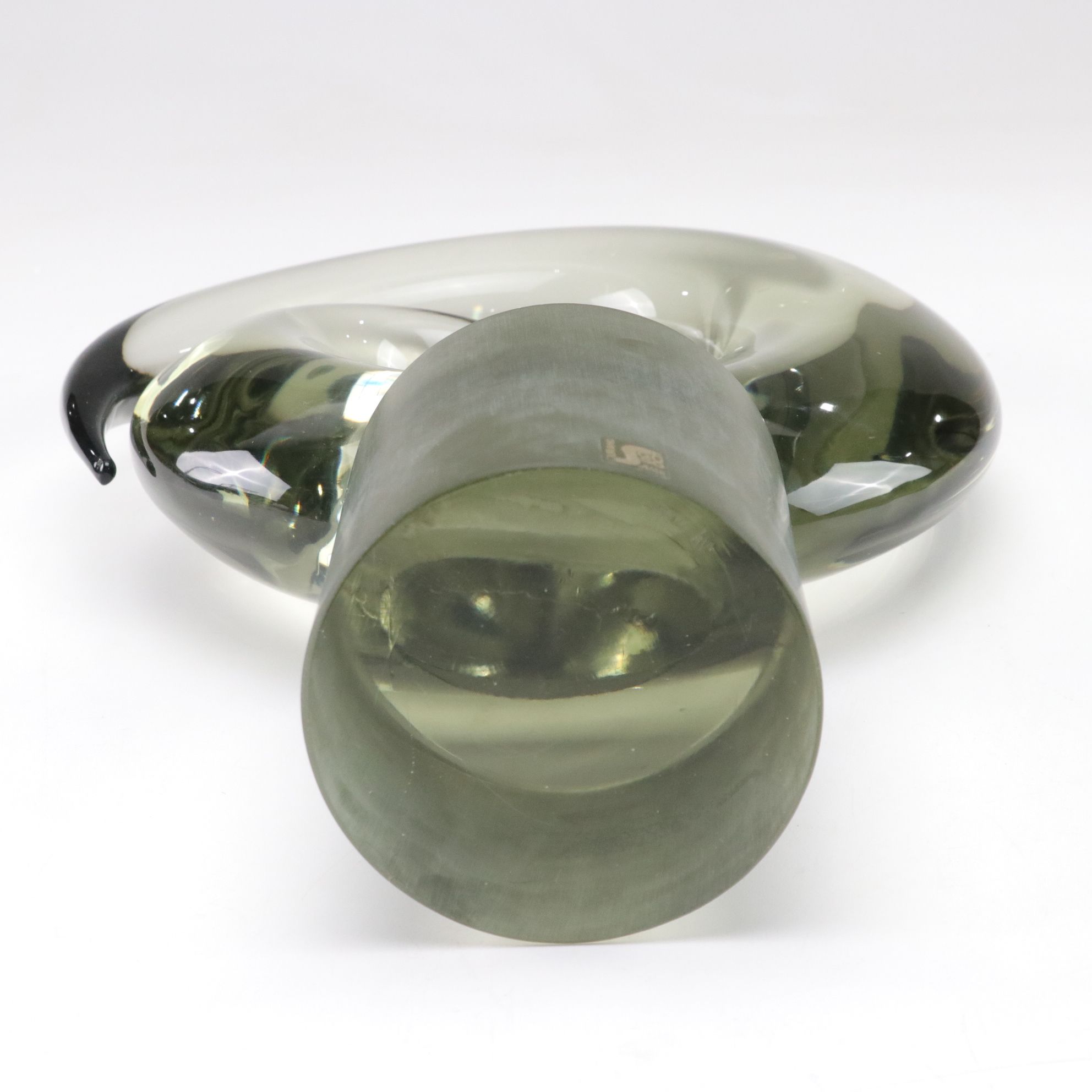 Seguso Vetri d'Arte Murano Glass Spiral Sculpture, Mid to Late 20th Century