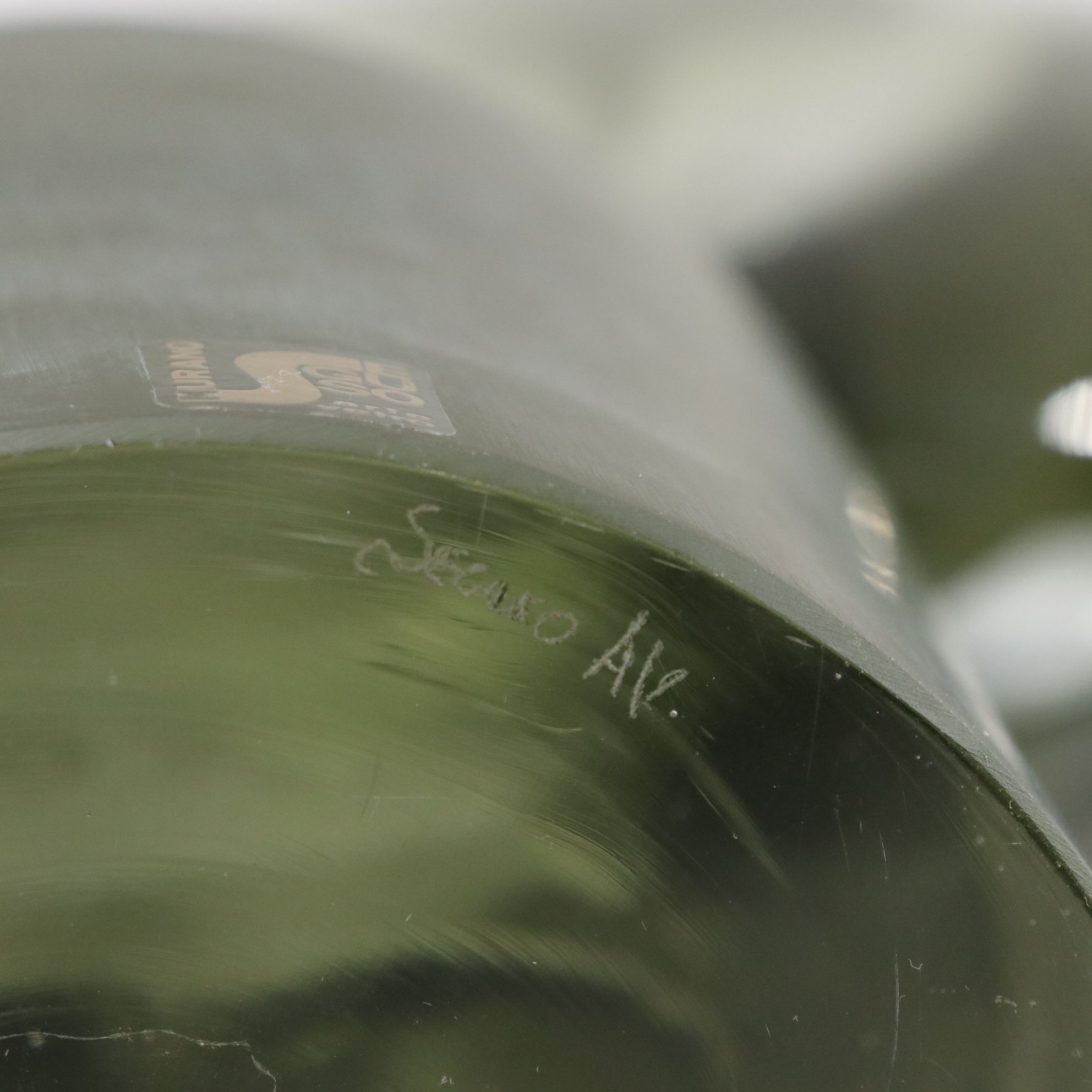 Seguso Vetri d'Arte Murano Glass Spiral Sculpture, Mid to Late 20th Century