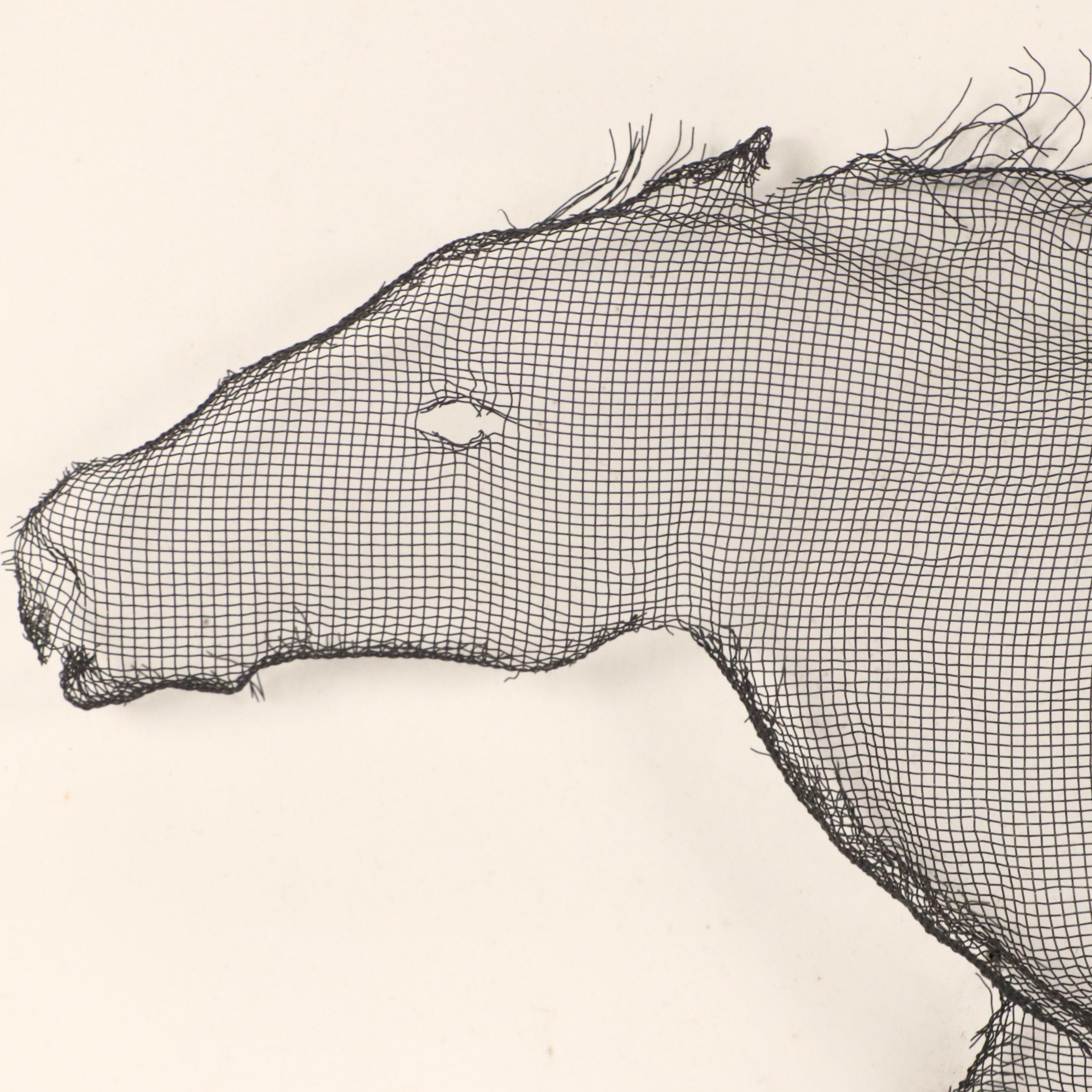 Equine Screen Sculpture Wall Relief Panel "Wild Horses," 2005