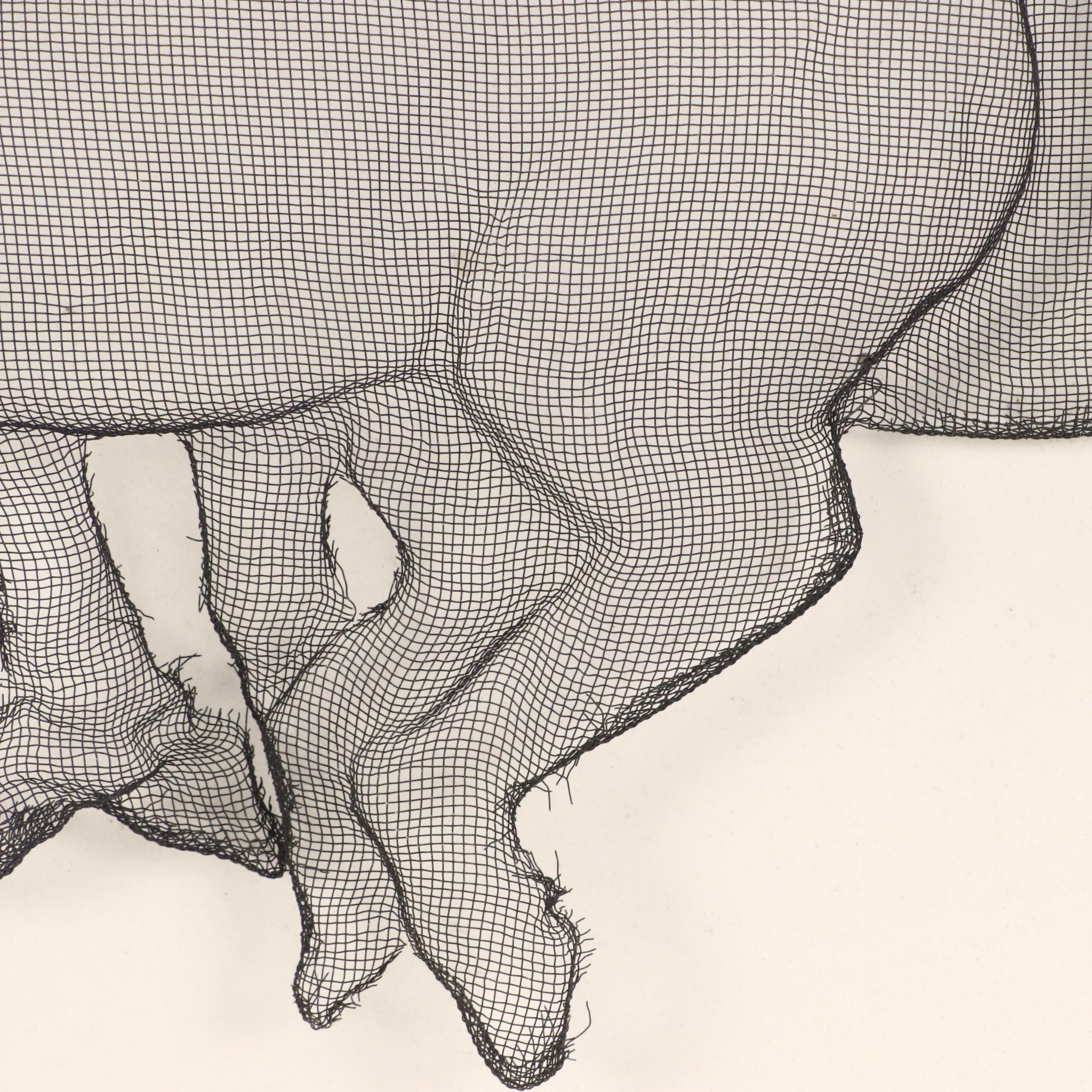 Equine Screen Sculpture Wall Relief Panel "Wild Horses," 2005