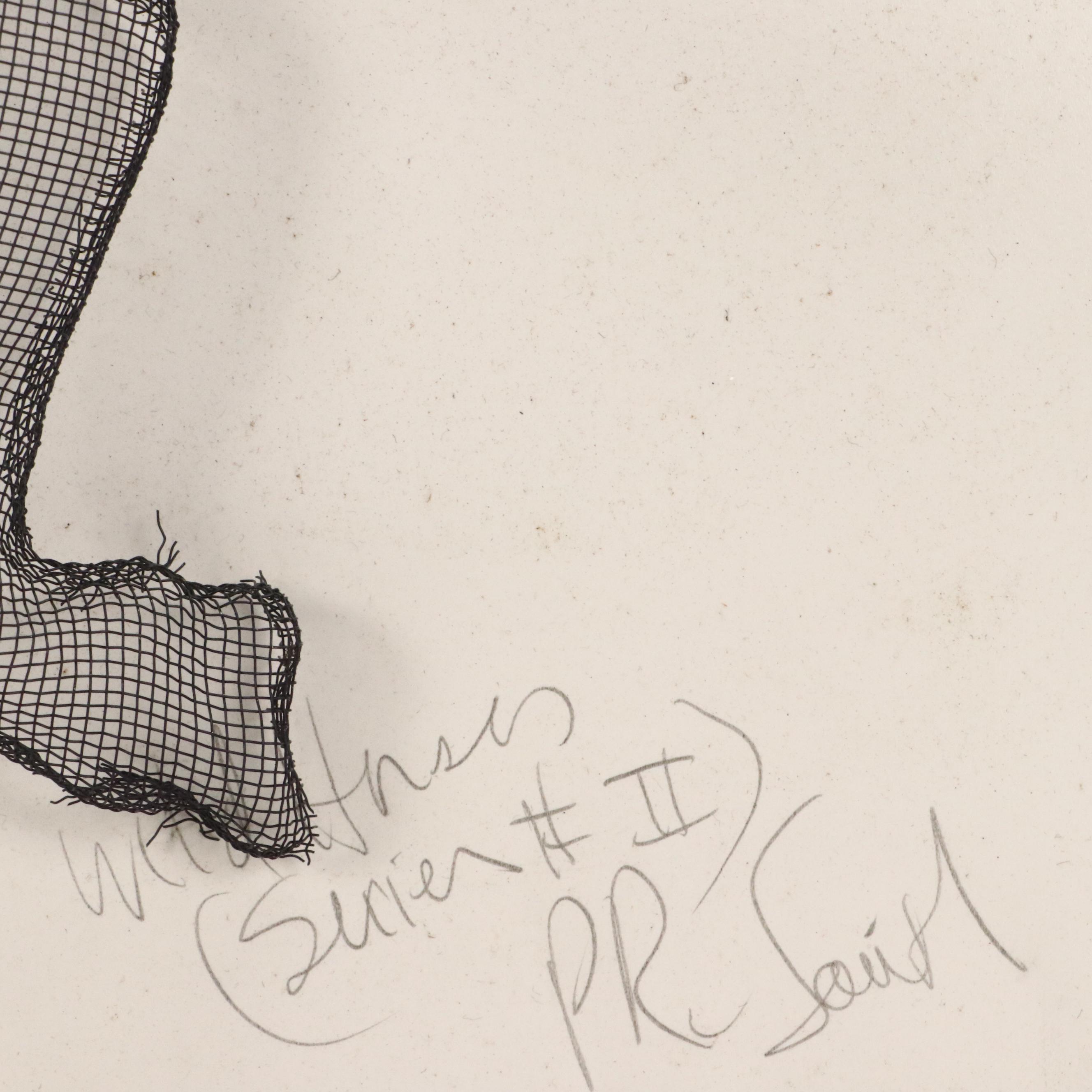 Equine Screen Sculpture Wall Relief Panel "Wild Horses," 2005