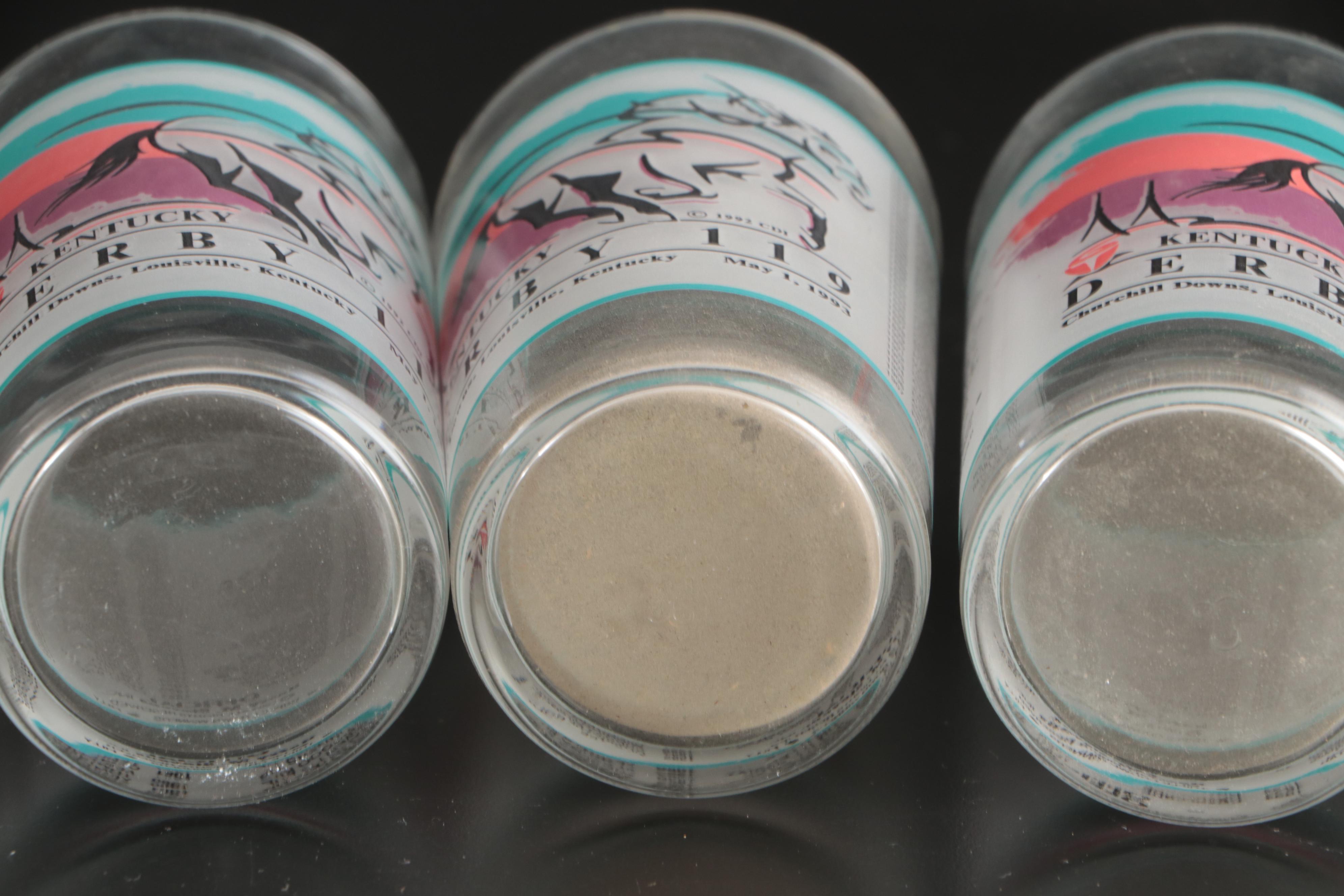 Kentucky Derby Annual Juleps with Other Collector Glasses