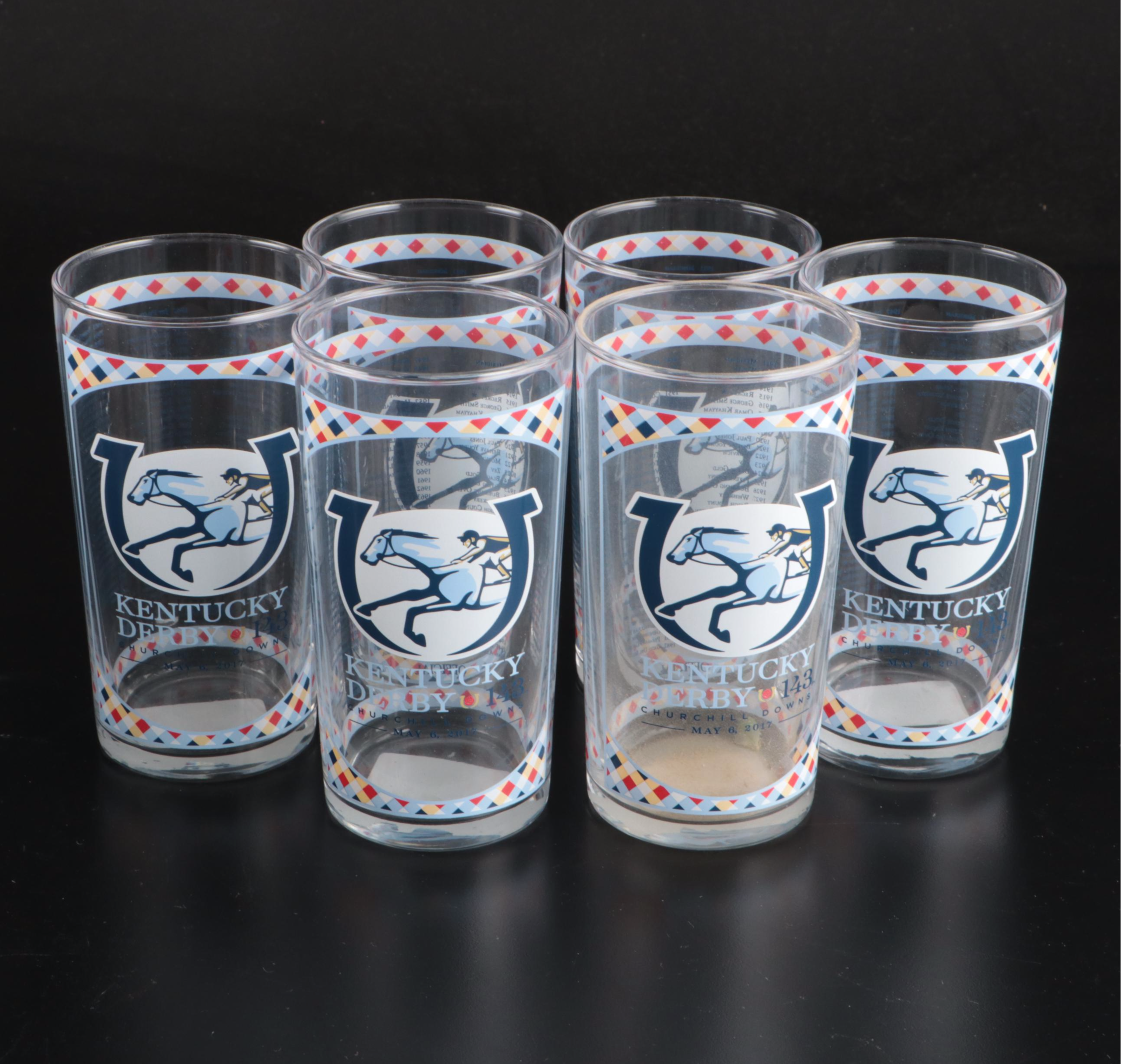 Kentucky Derby Annual Juleps with Other Collector Glasses