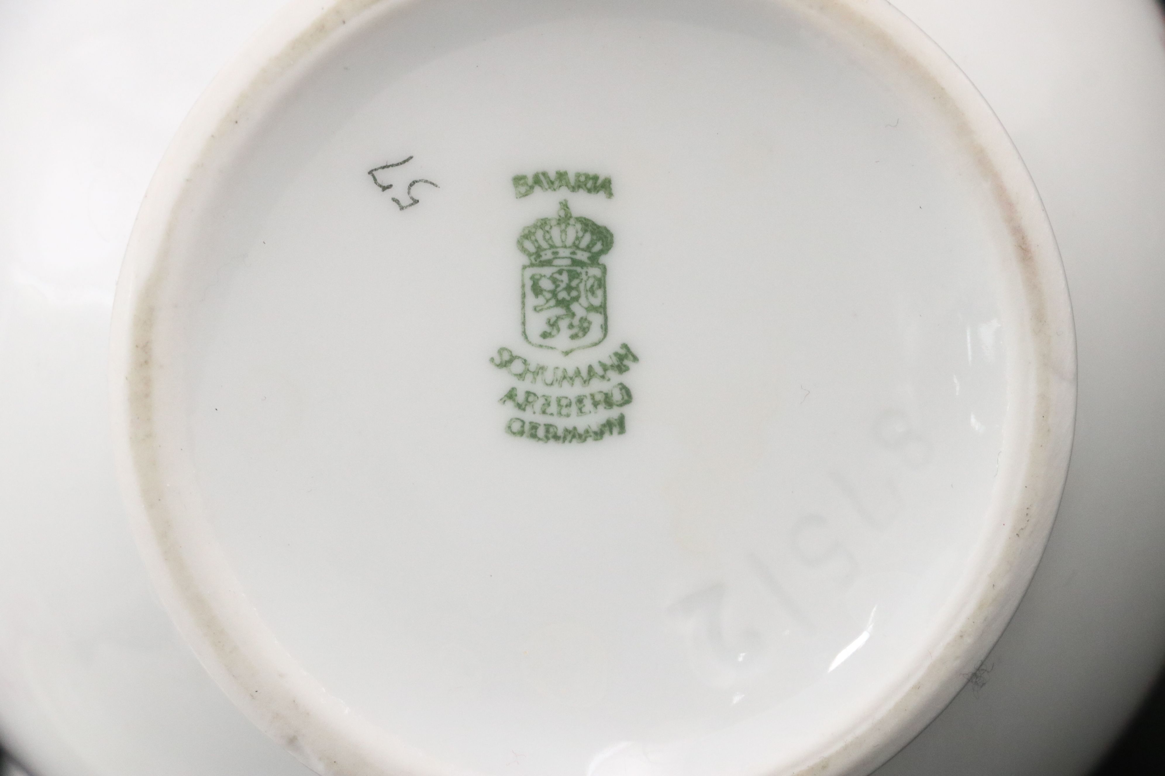 Meissen Porcelain Tray and Bowl with Other European Pink Floral Tableware