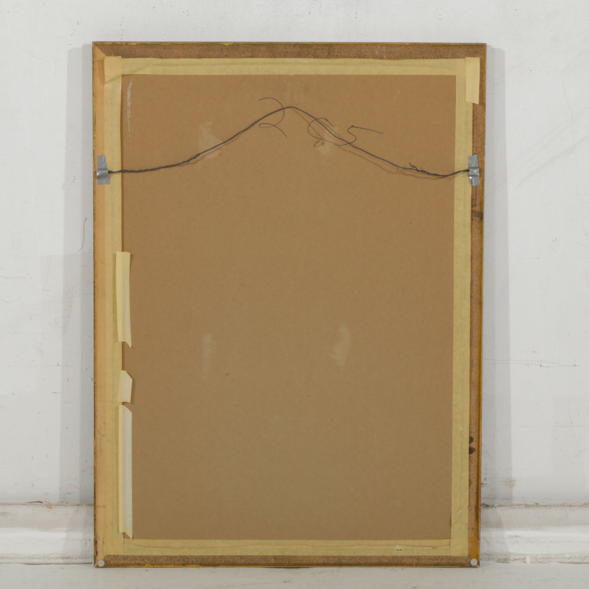 Moshe Gat Line Drawn Lithograph Portrait of Young Girl, Late 20th Century