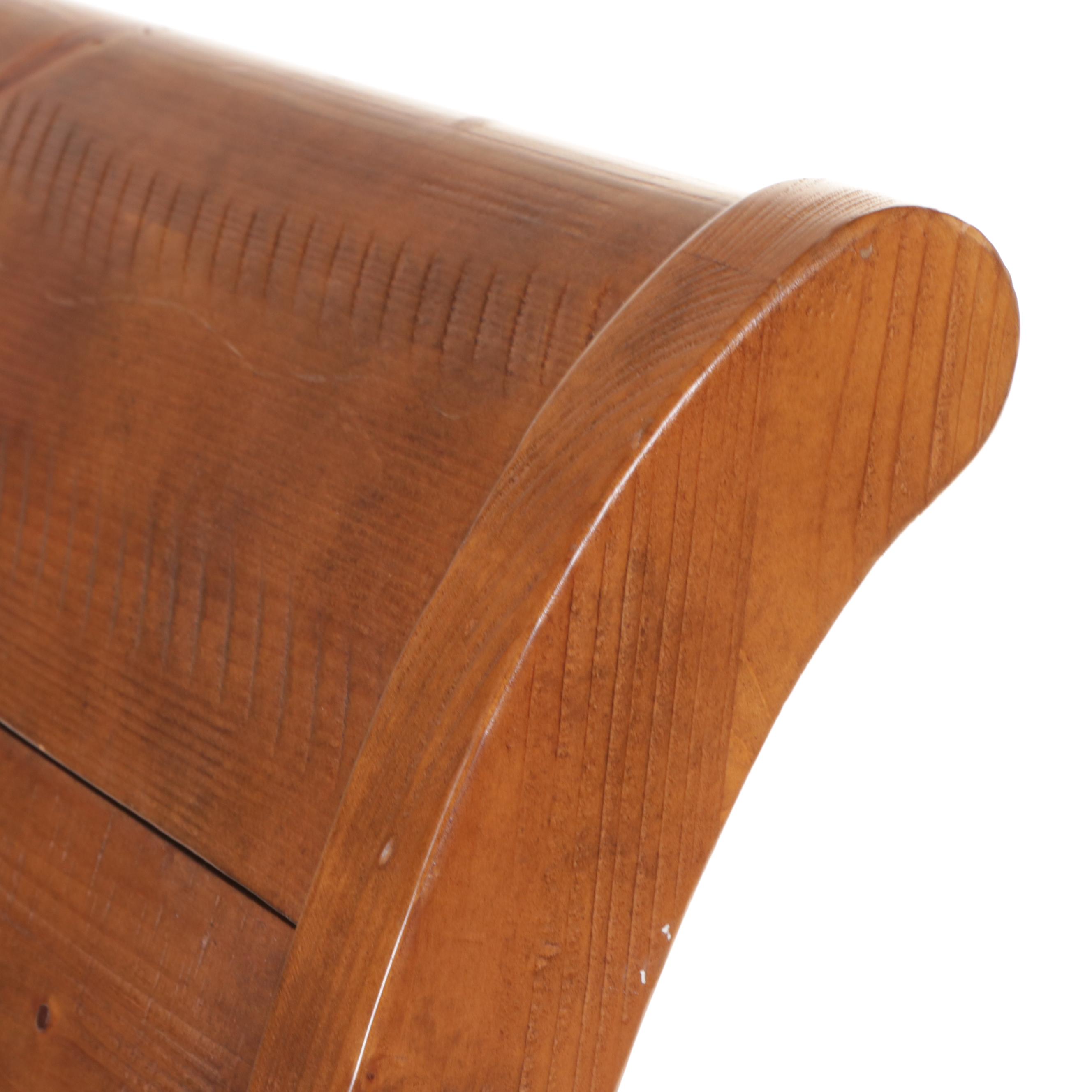 Pottery Barn "Ashby" Pine Full Size Bed Frame and Nightstand