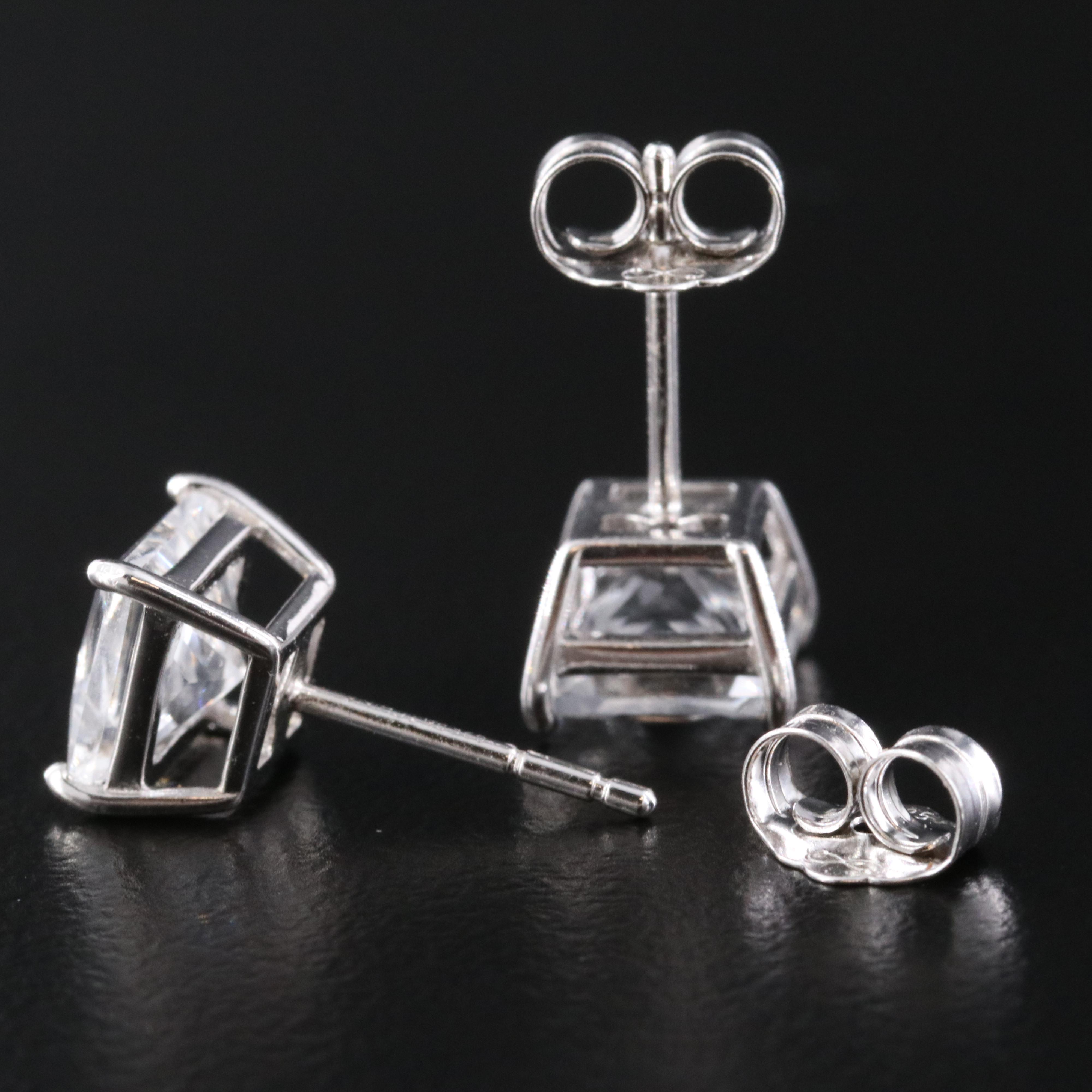 Sterling White Sapphire Earrings