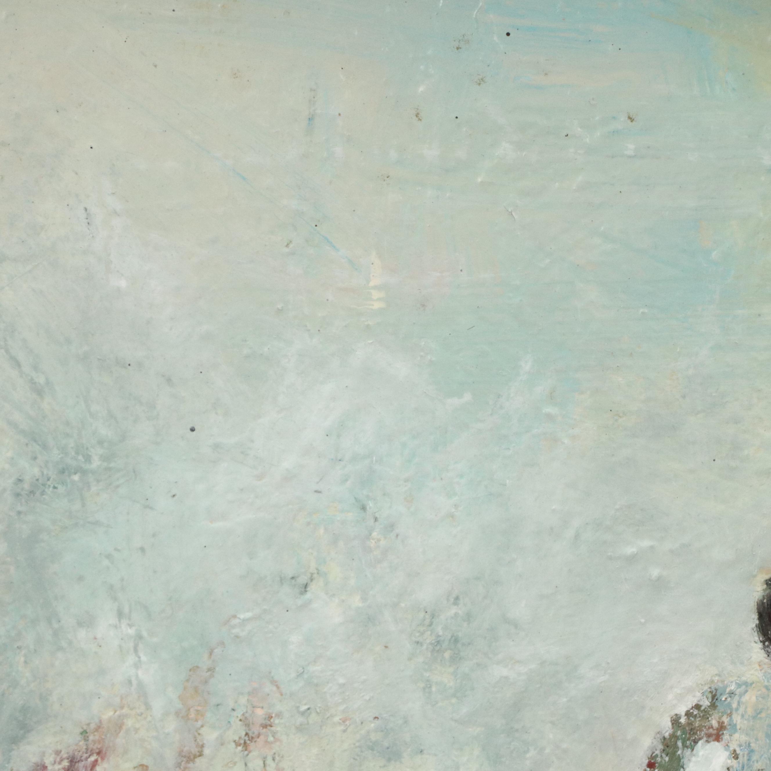 Kevin A. Kasik Oil Painting "Trail Biker Persuit!," 2025