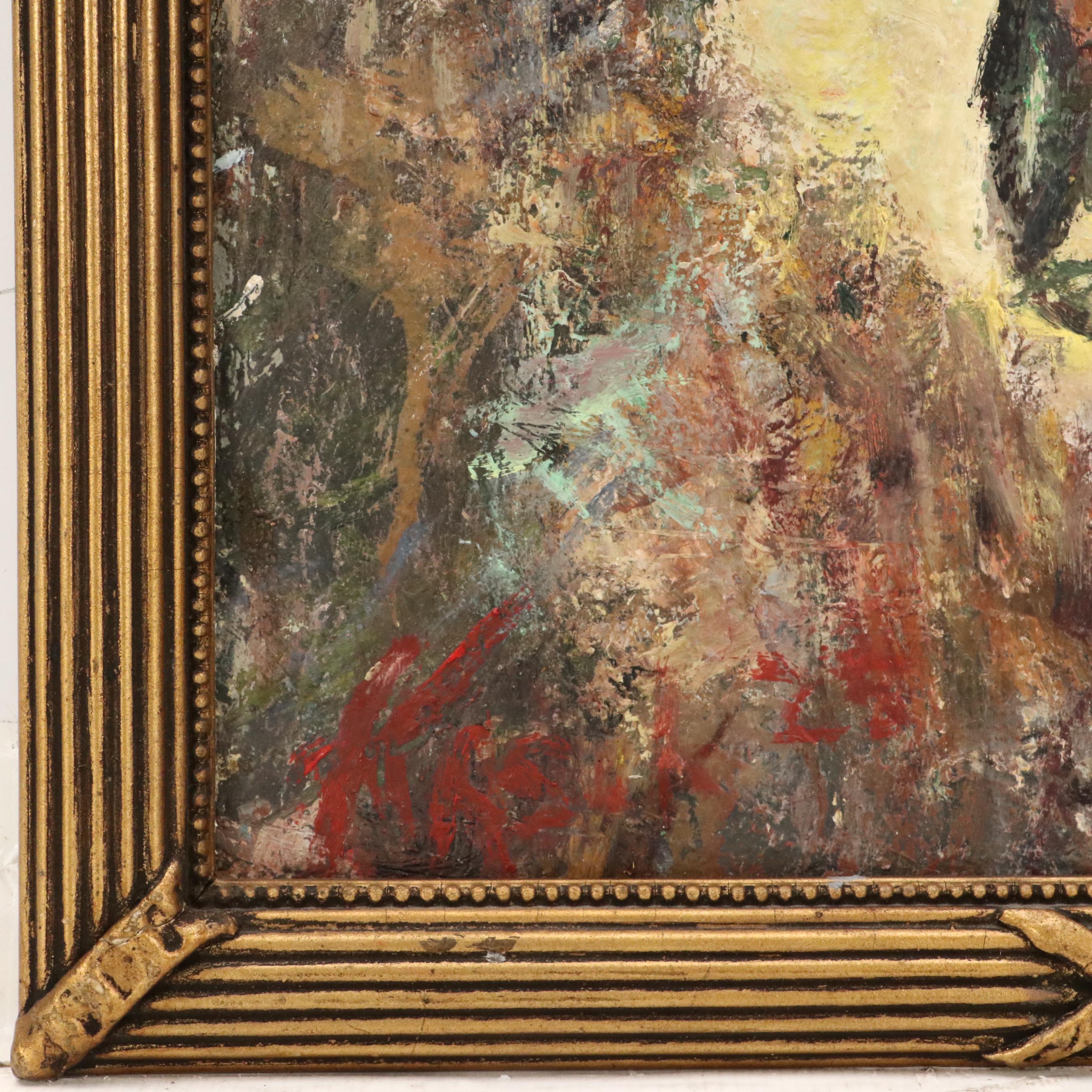 Kevin A. Kasik Oil Painting "Trail Biker Persuit!," 2025