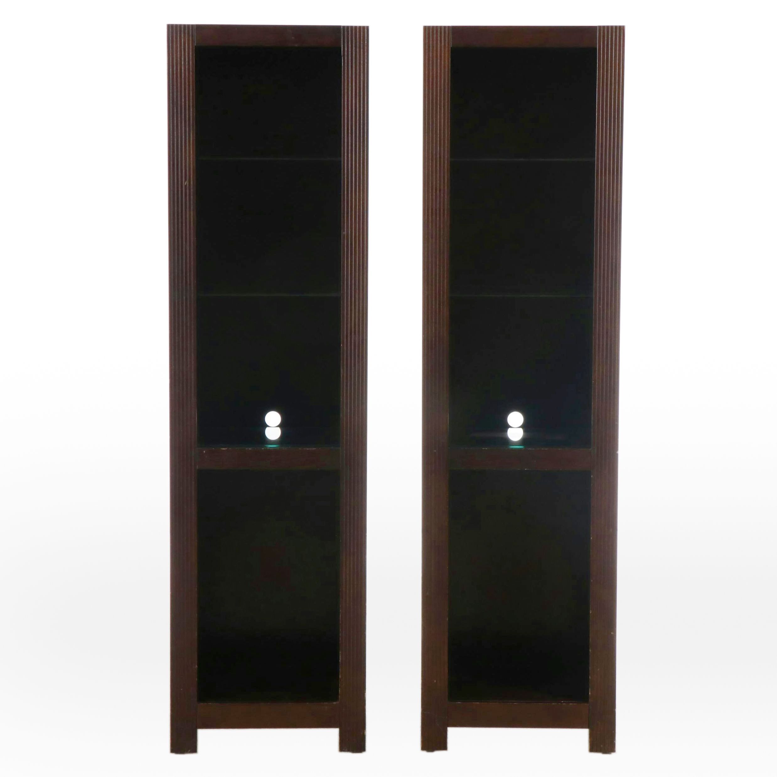 Pair of Martin Home Furnishings Traditional Style Narrow Bookcases