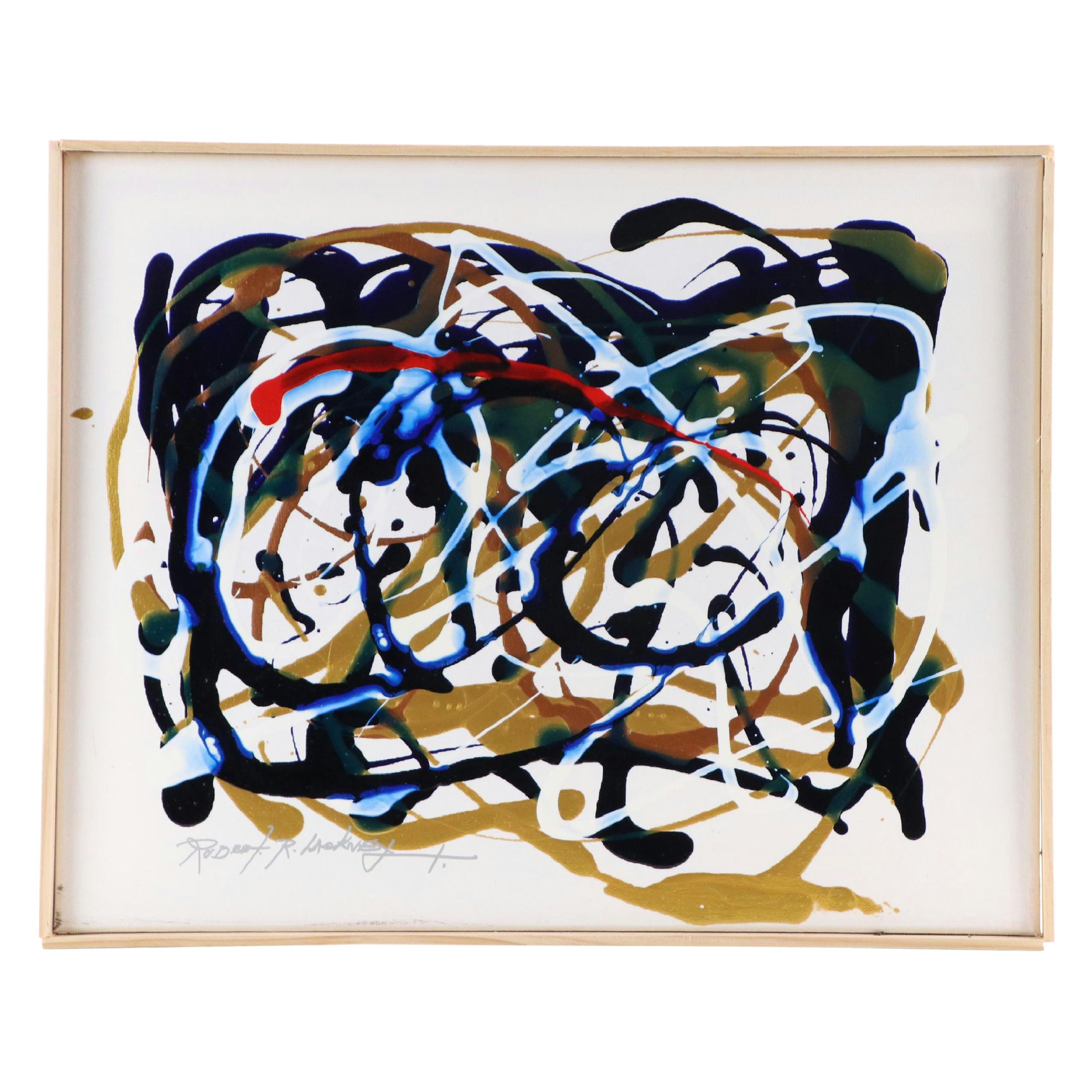 Robert Lackney Acrylic Painting "Litch," 21st Century