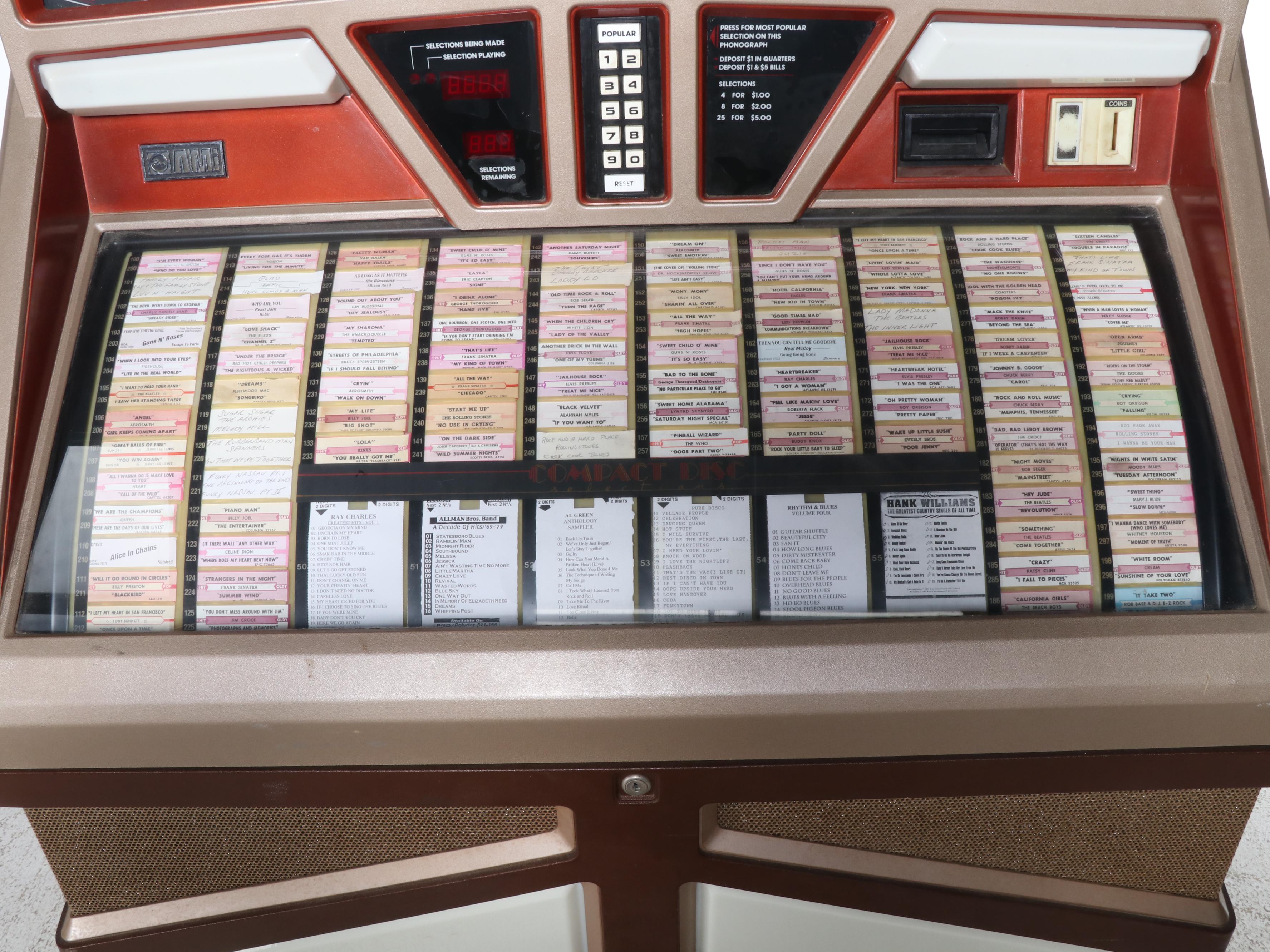 Rowe International, Inc. AMi Vinyl Record Single and CD Jukebox, Late 20th C.