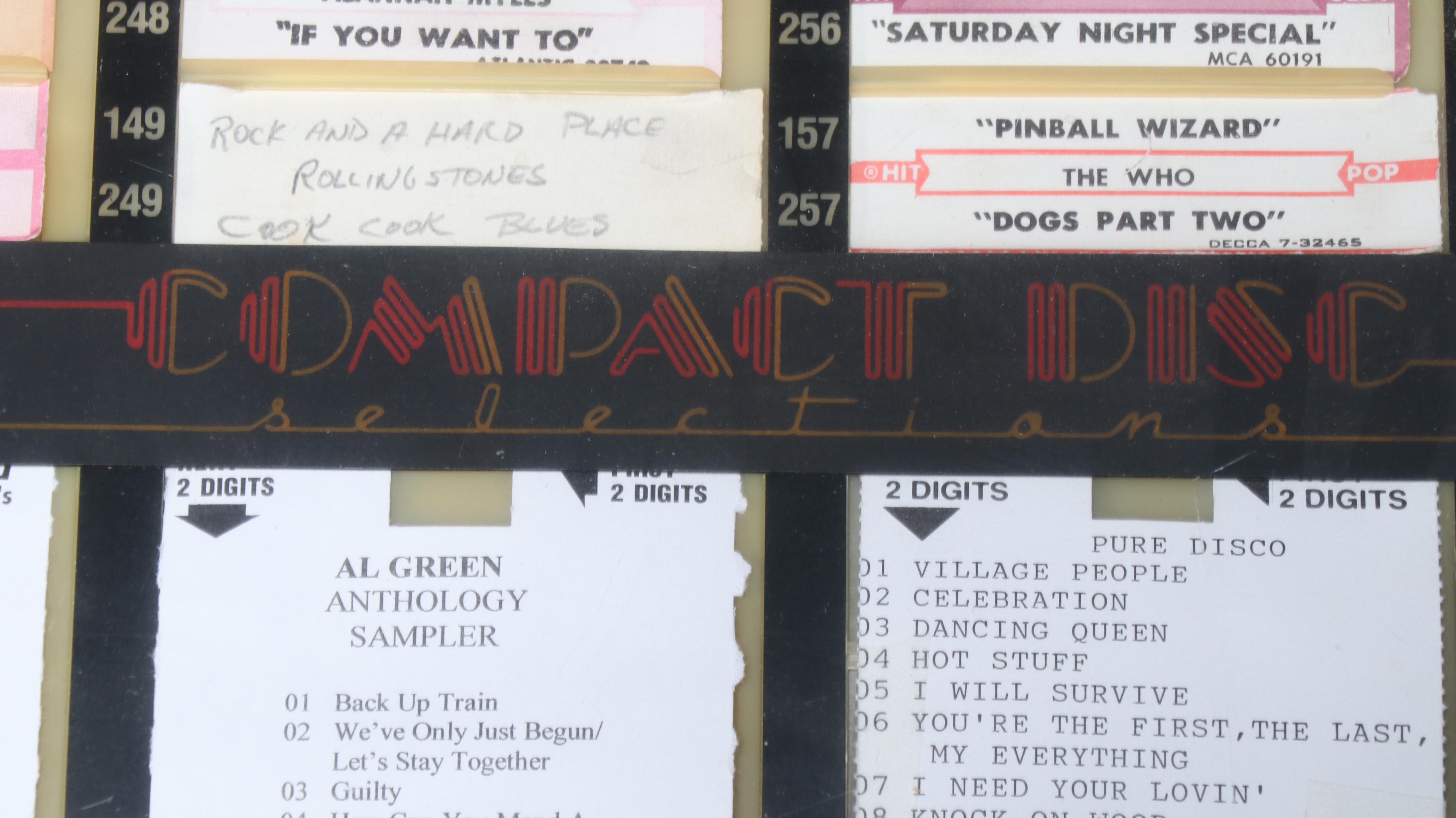 Rowe International, Inc. AMi Vinyl Record Single and CD Jukebox, Late 20th C.