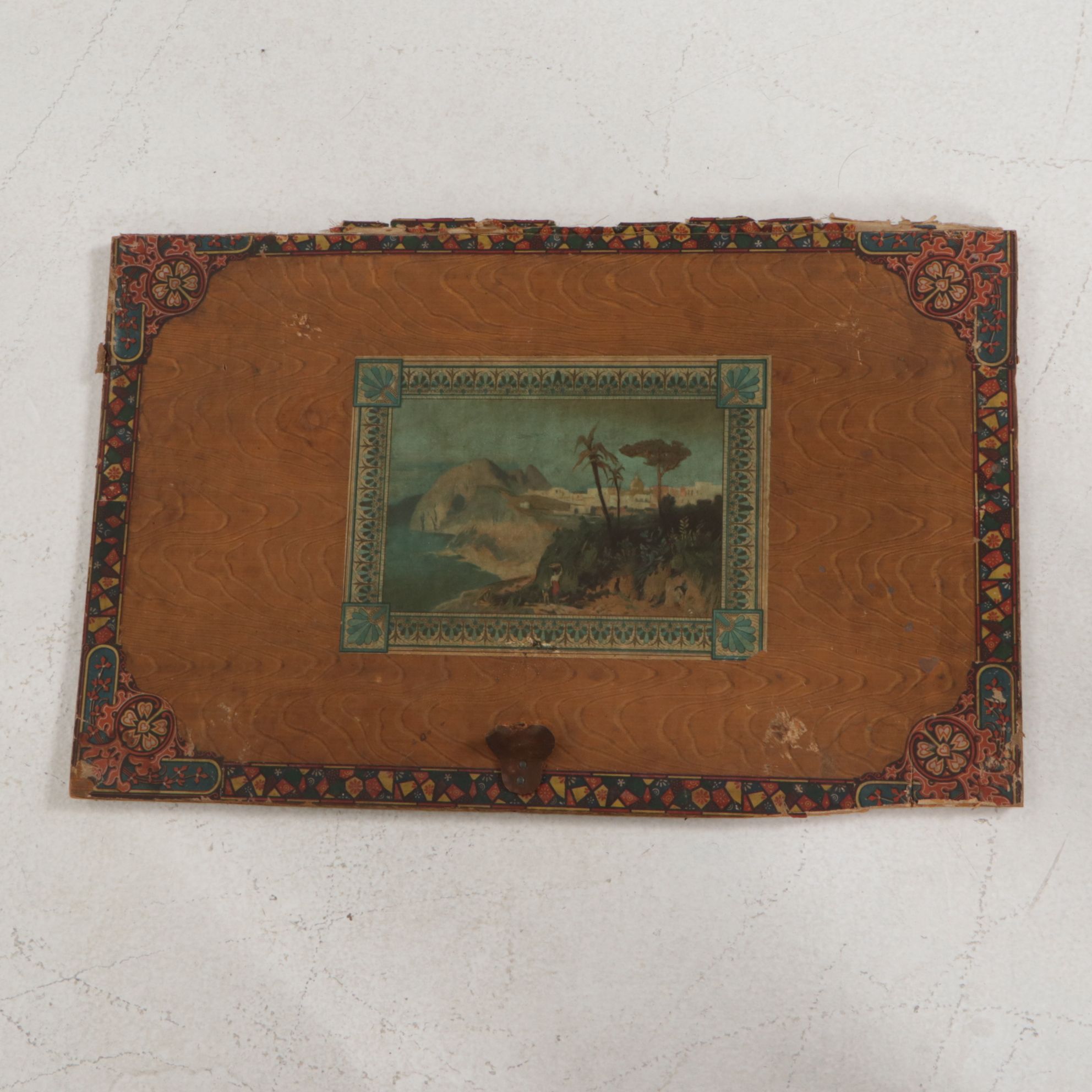 Eagle Lock Metal Clad Dome Top Steamer Trunk, Late 19th Century