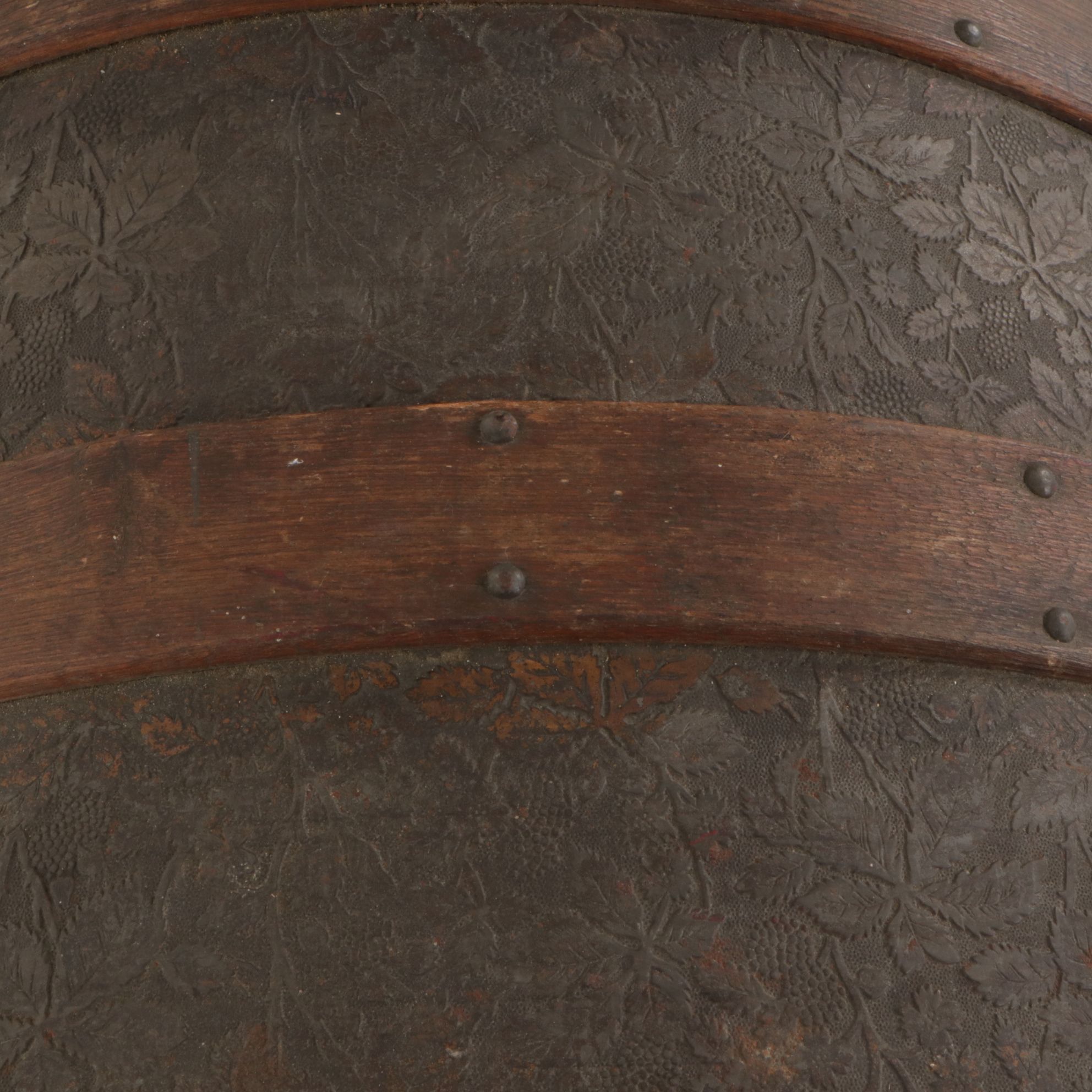 Eagle Lock Metal Clad Dome Top Steamer Trunk, Late 19th Century