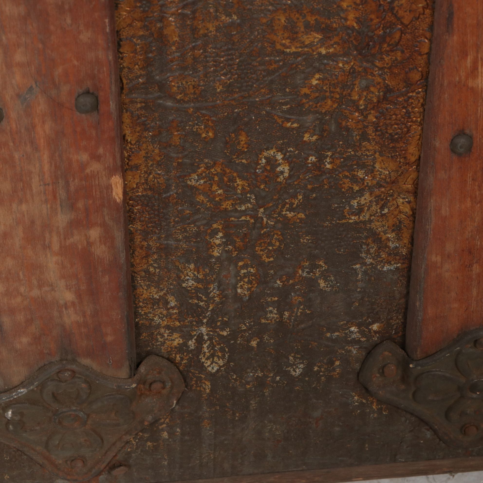 Eagle Lock Metal Clad Dome Top Steamer Trunk, Late 19th Century