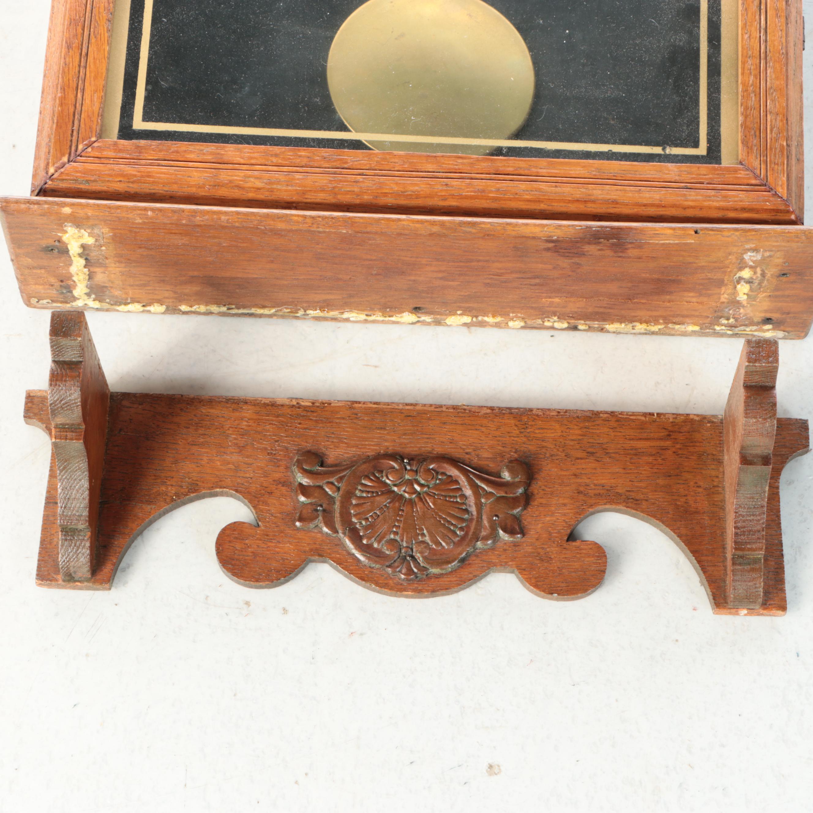 American Regulator Wood Wall Clock, Early 20th Century