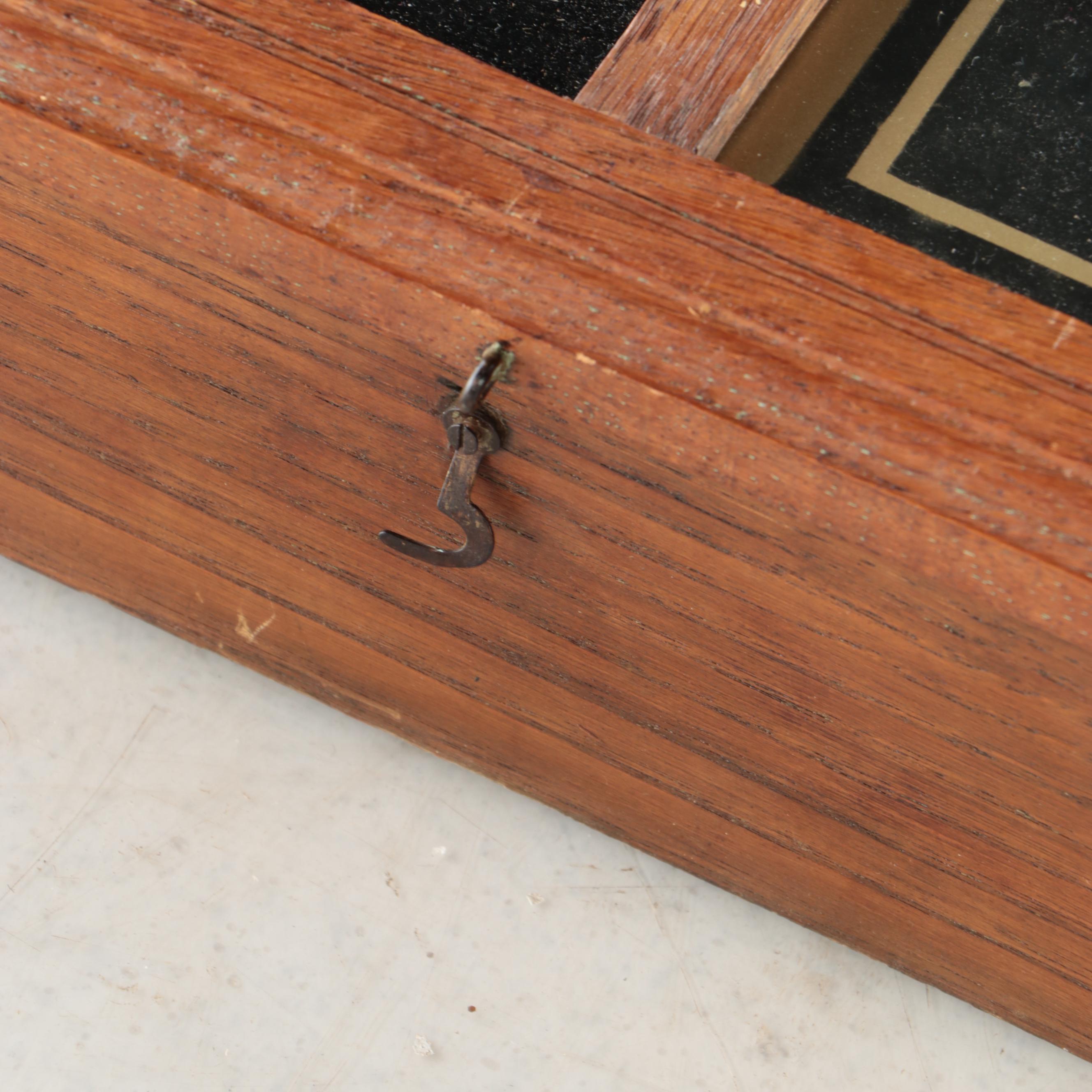 American Regulator Wood Wall Clock, Early 20th Century